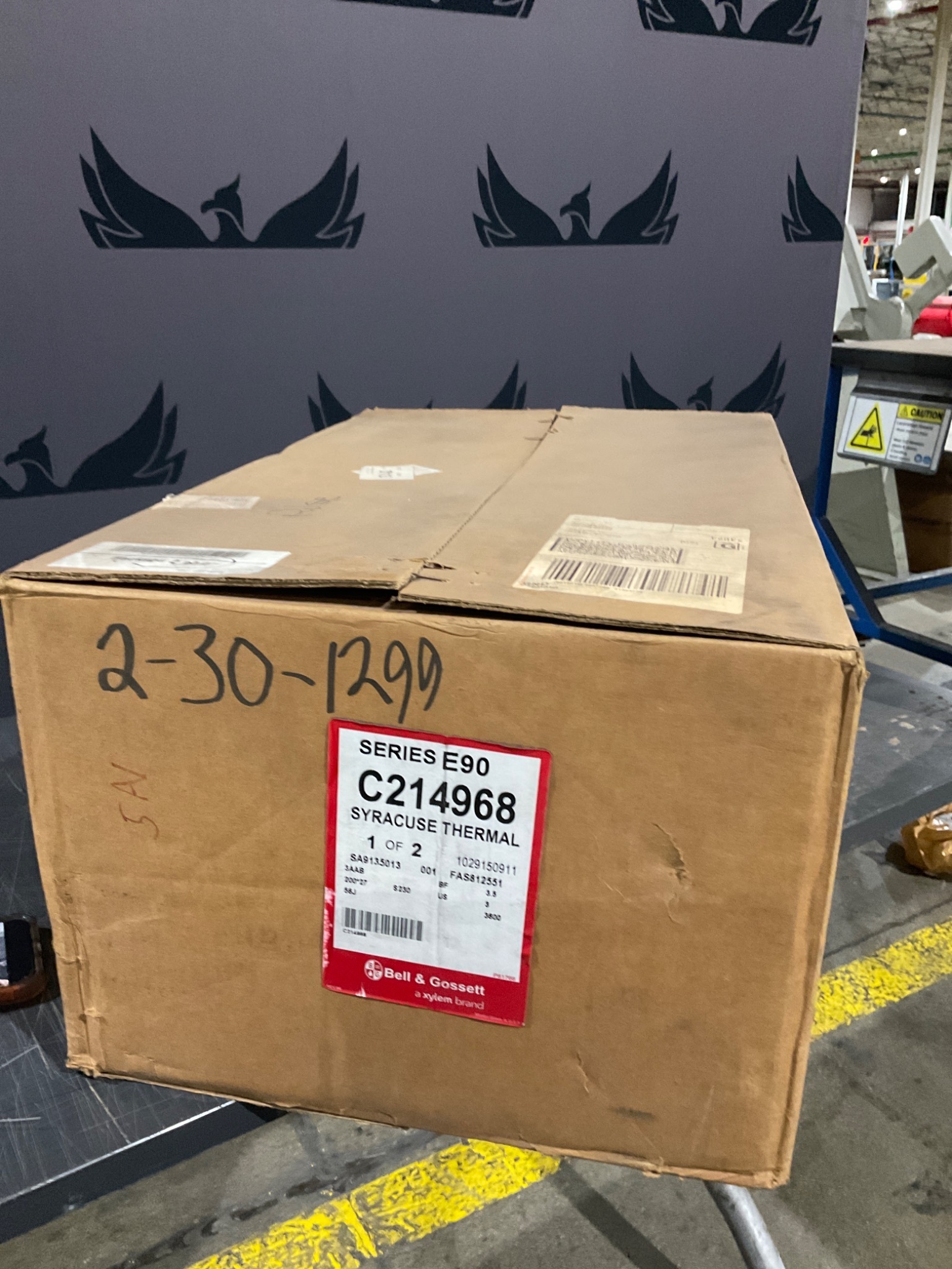 BELL & GOSSETT C214968 SERIES E90 CIRCULATOR PUMP USED 2