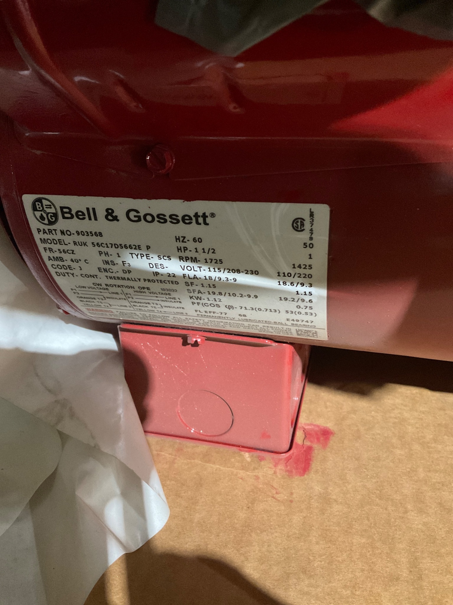 BELL & GOSSETT C239760 Series 60 Centrifugal Pump NEW 1
