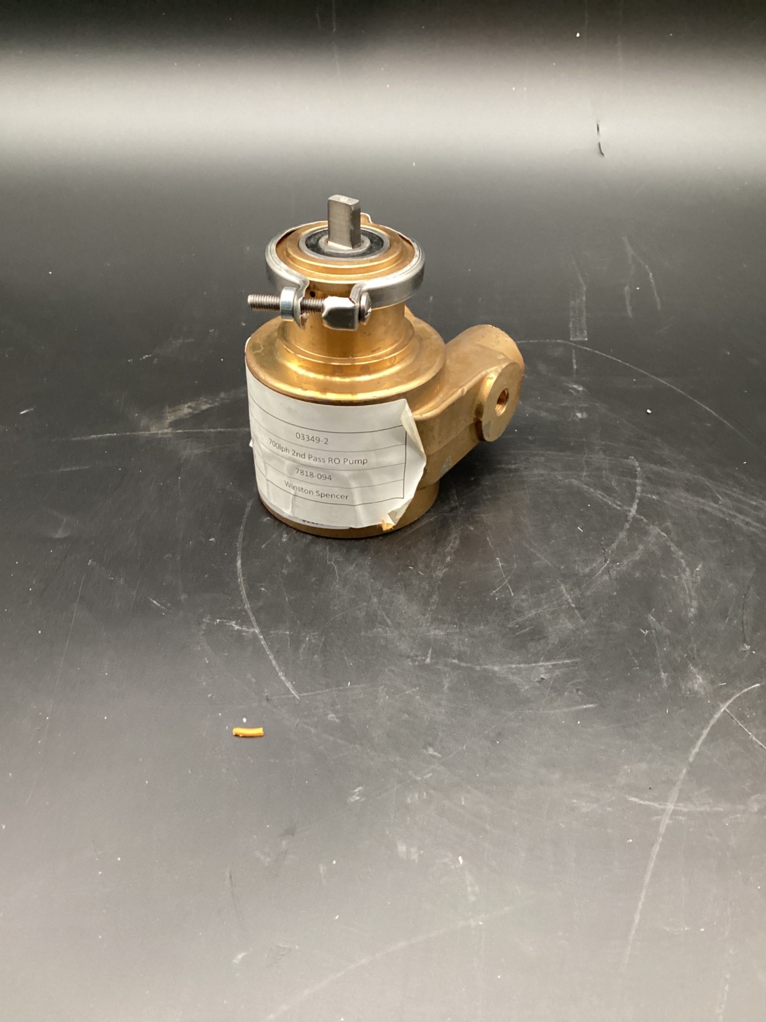 FLUID-O-TECH R5U15 ROTARY VANE PUMP 1/2" NPT BRASS BODY USED 1