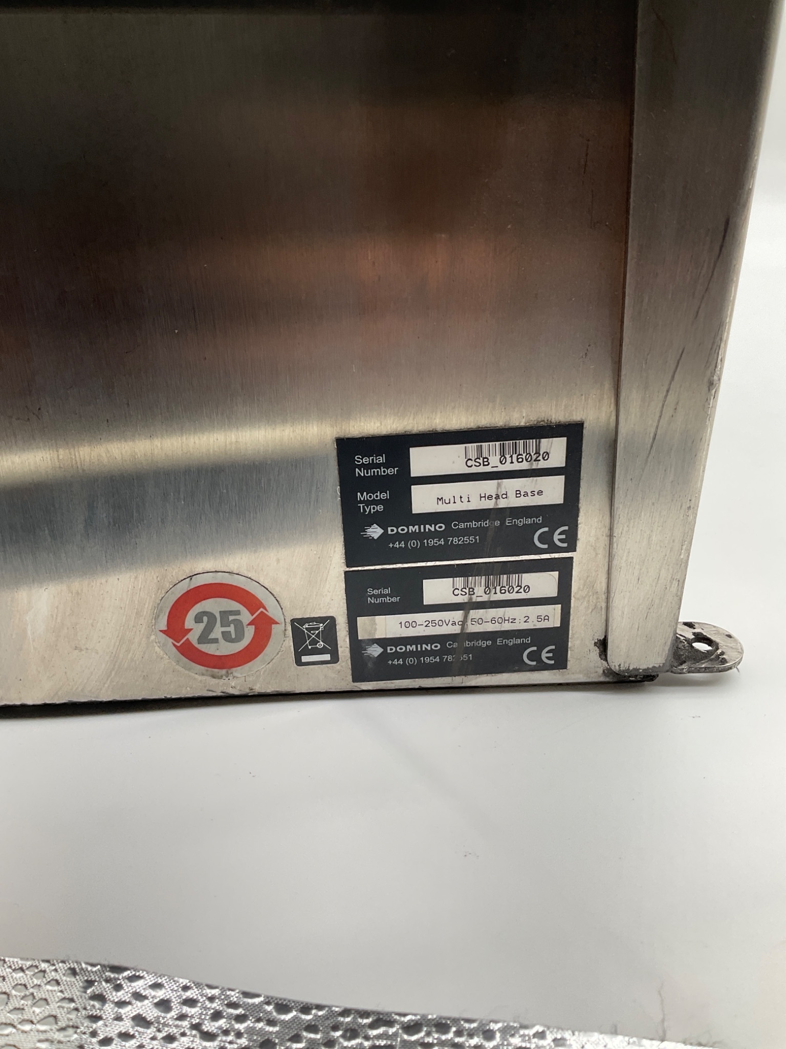 DOMINO CSB-016020 Multi Head Base Inkjet Control Unit USED 5