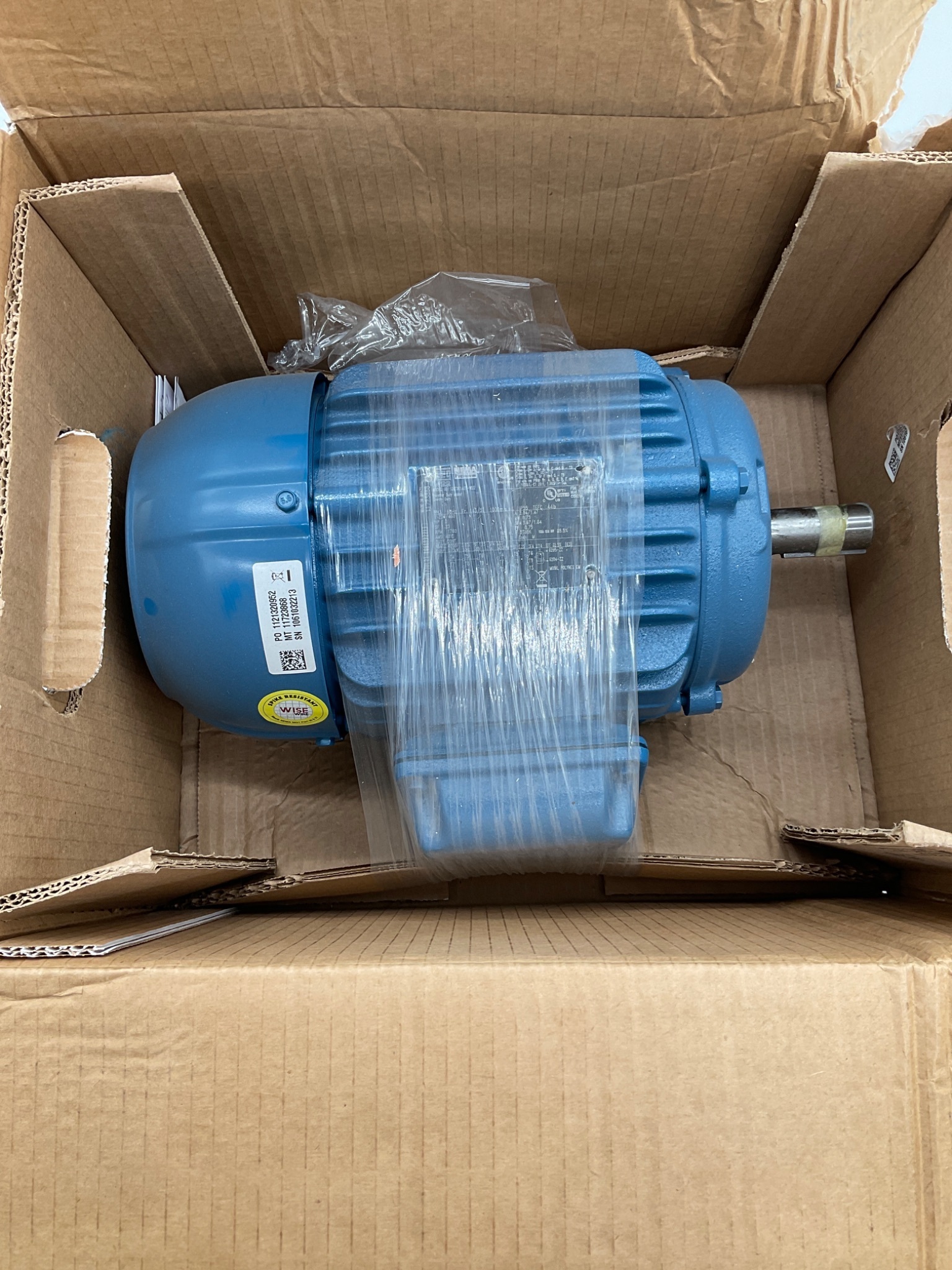 WEG 00118ET3E1437-W22 1HP 3PH AC Motor 143/5T Frame 208-230/460V NEW 1