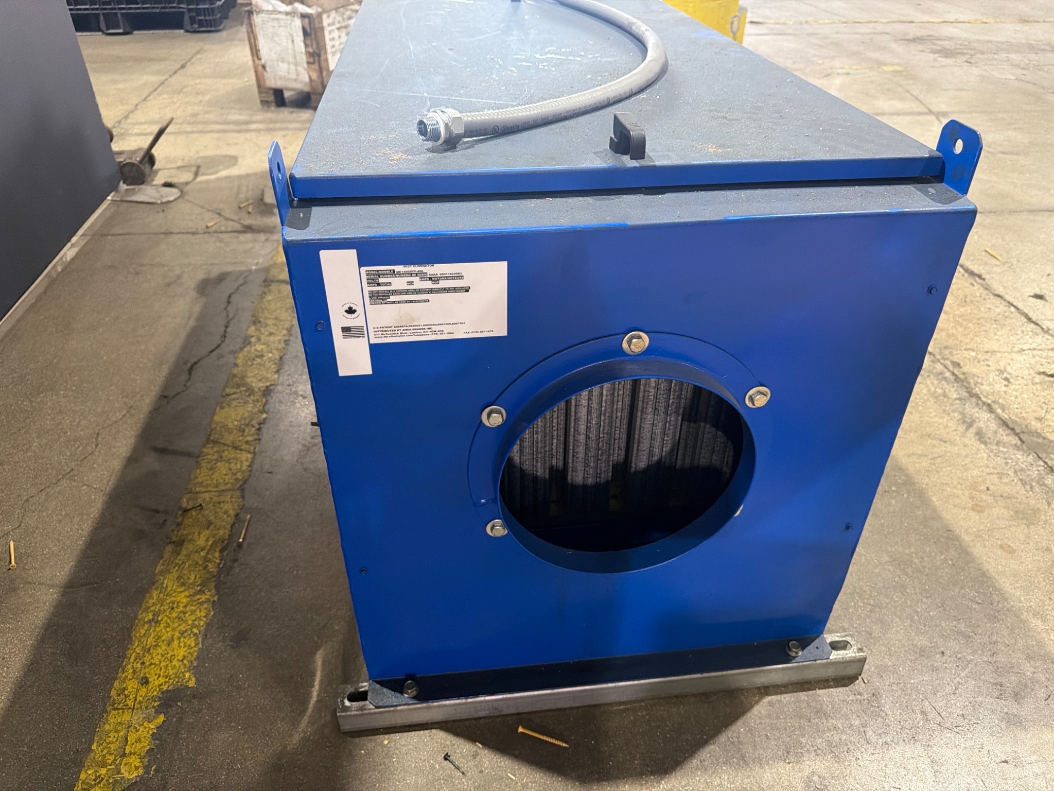 TFP-ELIMINATOR ME1400XFP-460 Oil Mist Eliminator Unit 230/460V 3PH NEW 5