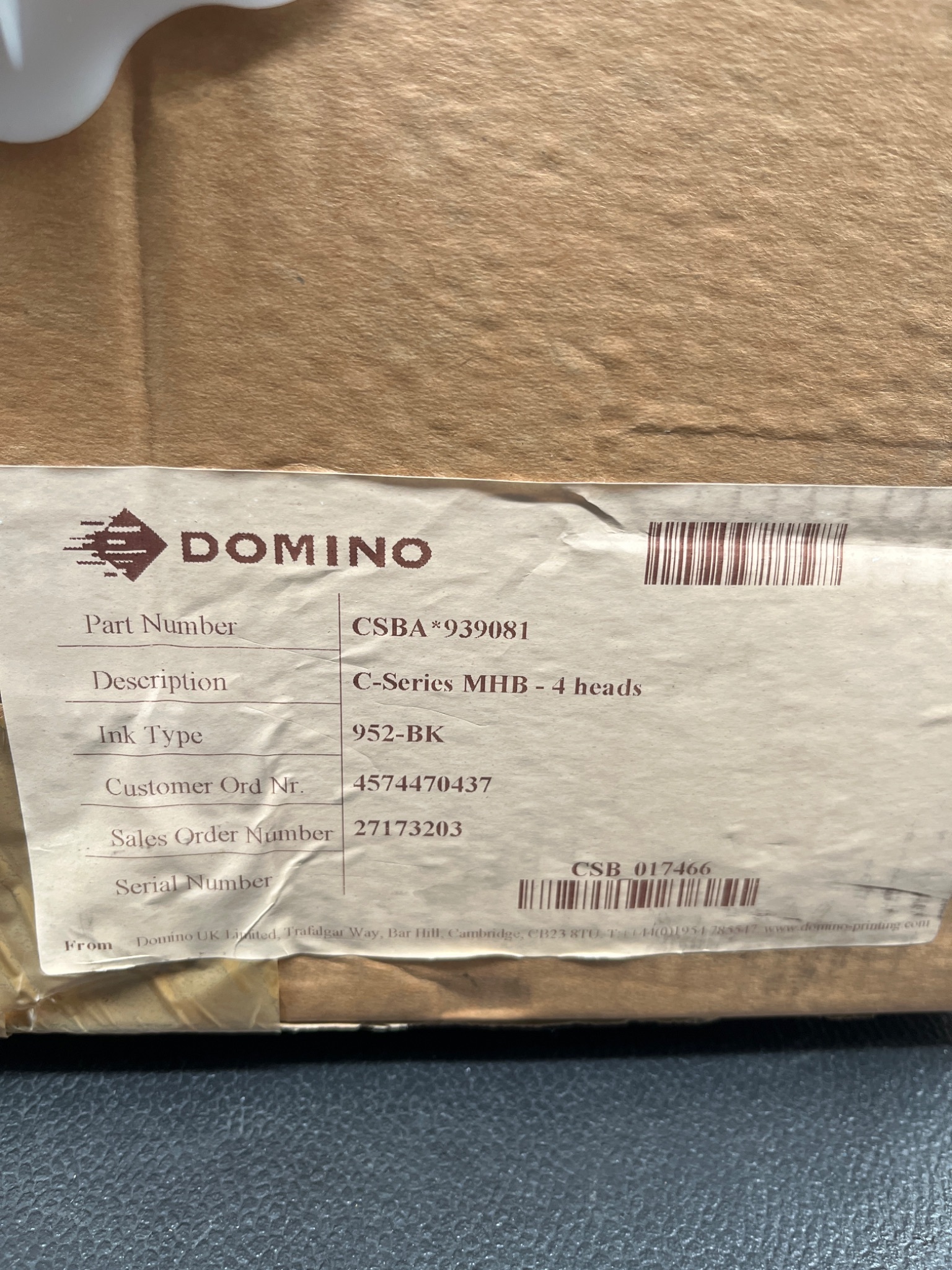 DOMINO CSBA939081 C-Series MHB 4 Heads NEW 4