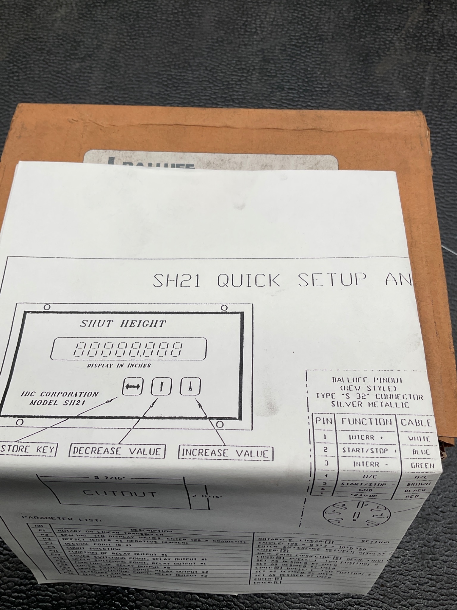 IDC SH21 Shut Height Display Module NEW 2