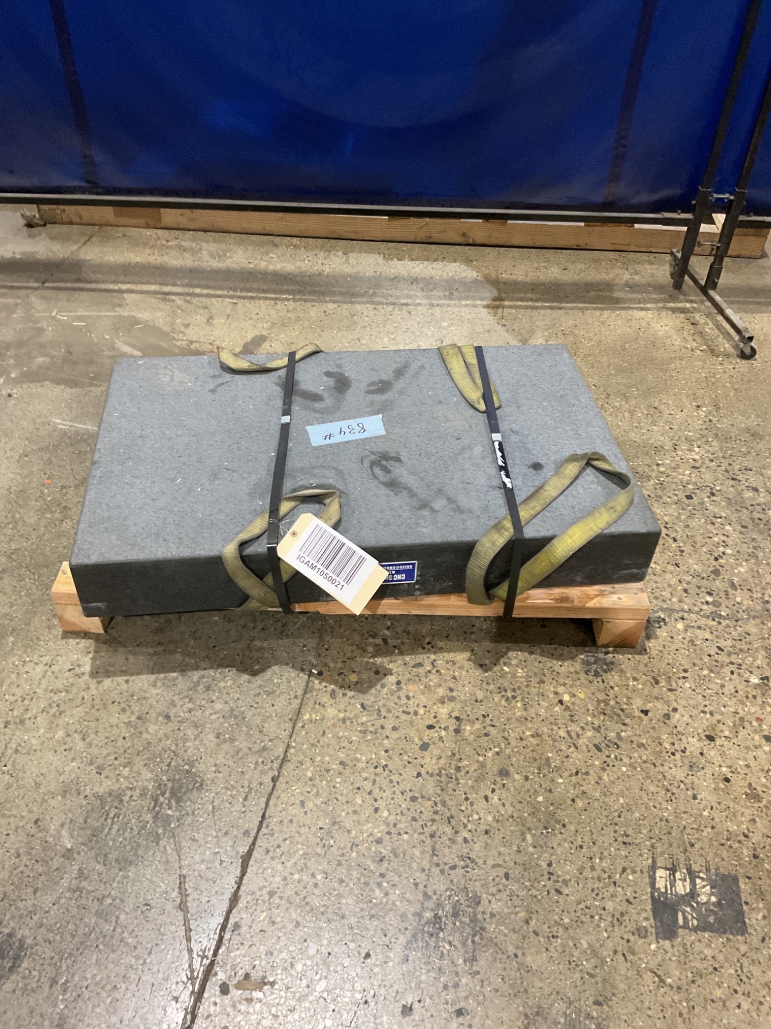 PRECISION GRANITE 45" x 28" x 6" Granite Surface Plate Inspection Bench USED 0