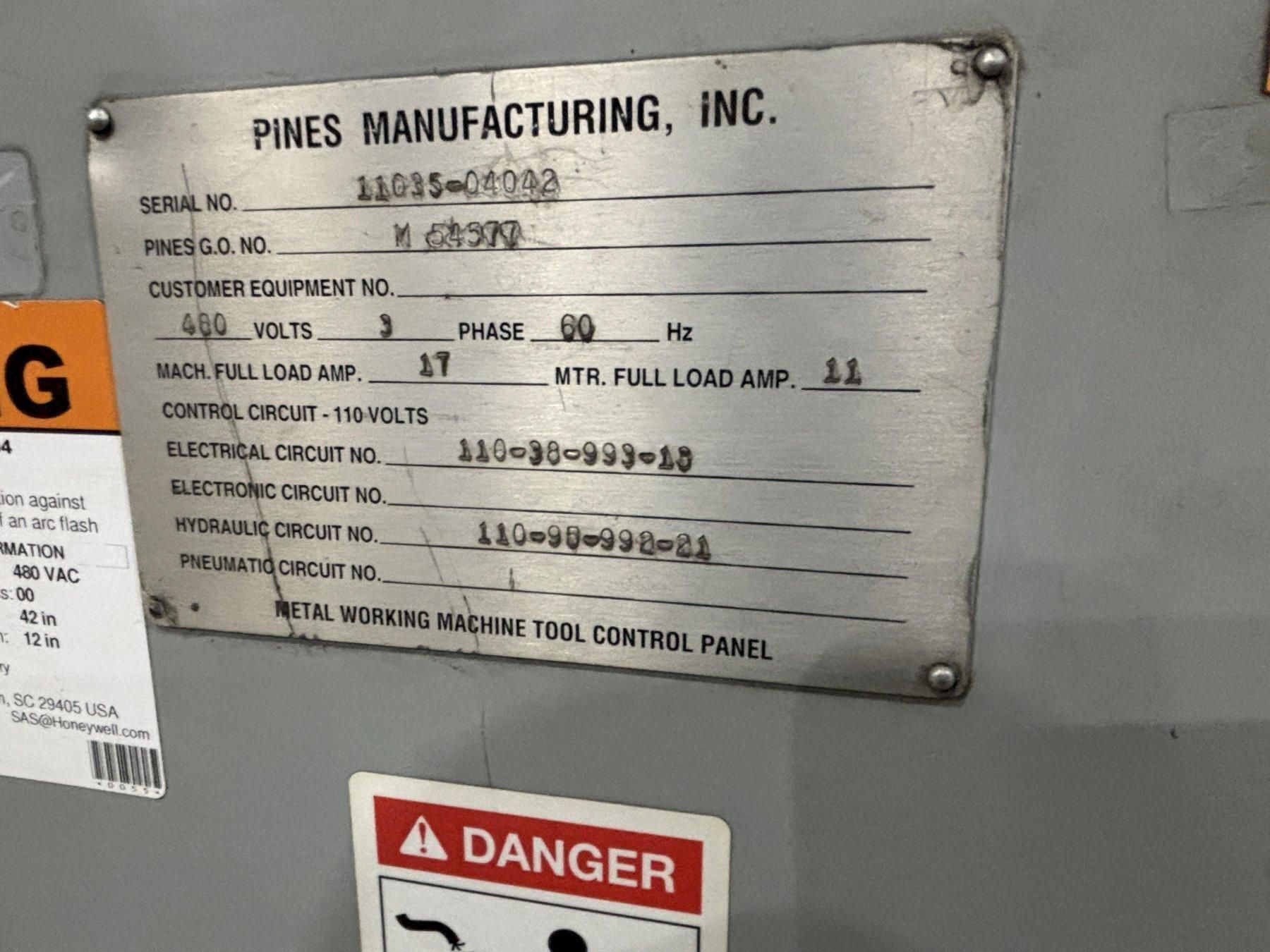 1" PINES MODEL #1 ROTARY HYDRAULIC BAR, TUBE & PIPE BENDER 23