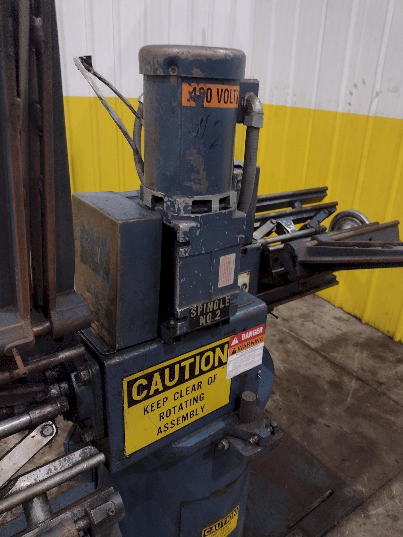 1,600 X 18" CWP MODEL #2RDM MOTORIZED DOUBLE END COIL REEL UNCOILER USED 4