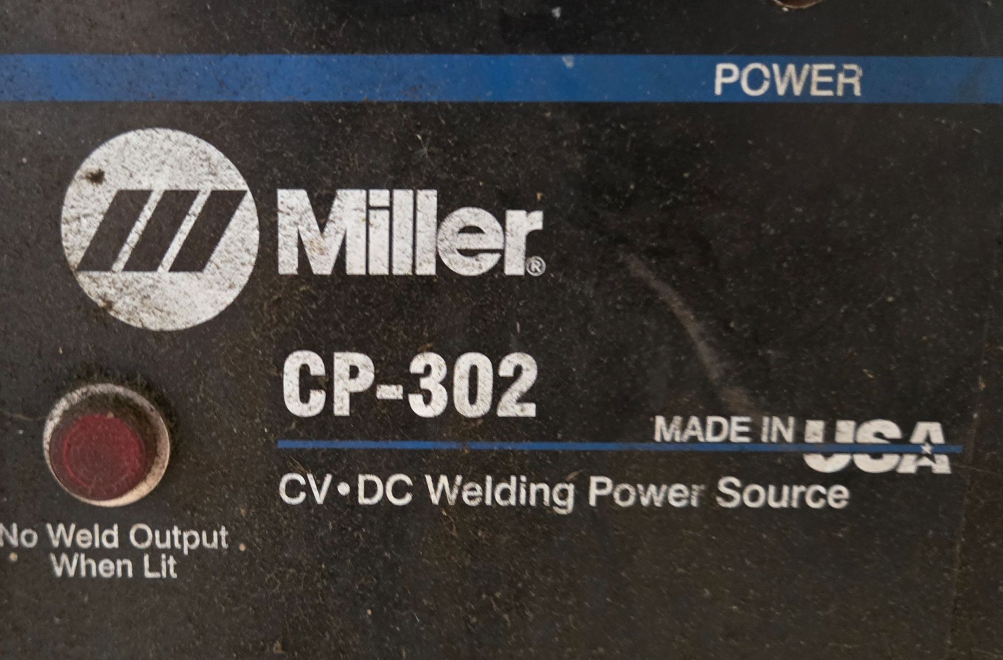 MILLER CP-302 MIG WELDER WITH 60 SERIES 24V WIRE FEEDER USED 5
