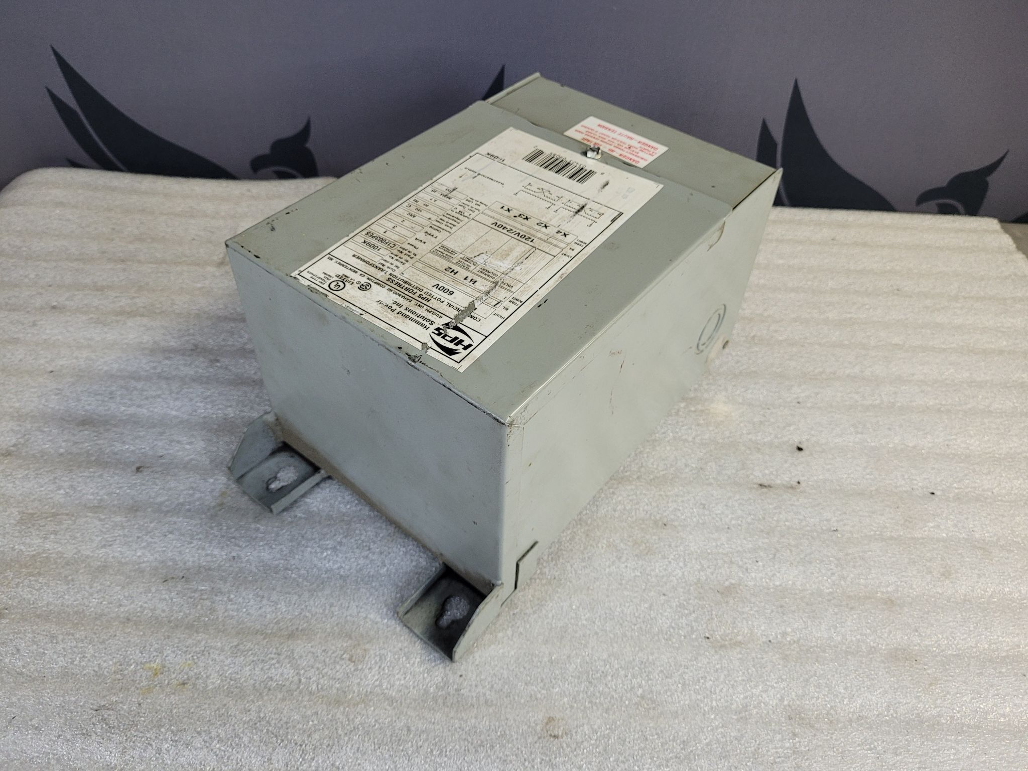 HPS C1F003PES Transformer 600V - 120/240V, 1 PH, 3 kVa USED 1