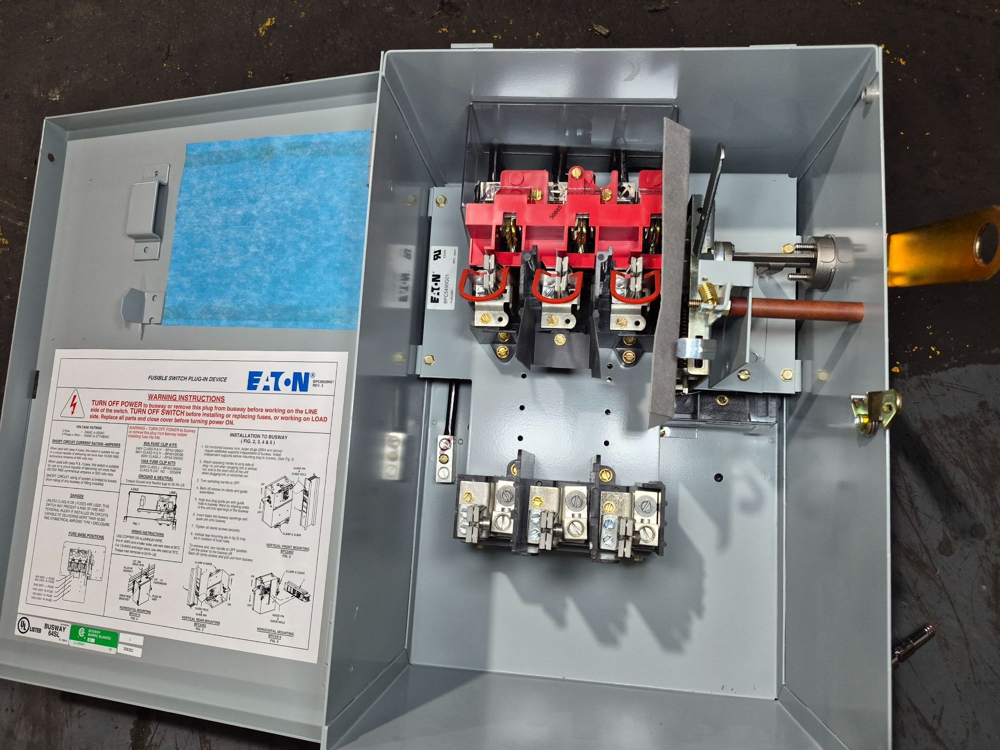 EATON P3F363RGH 800A 600V 3PH Fusible Busway Switch NEW 2