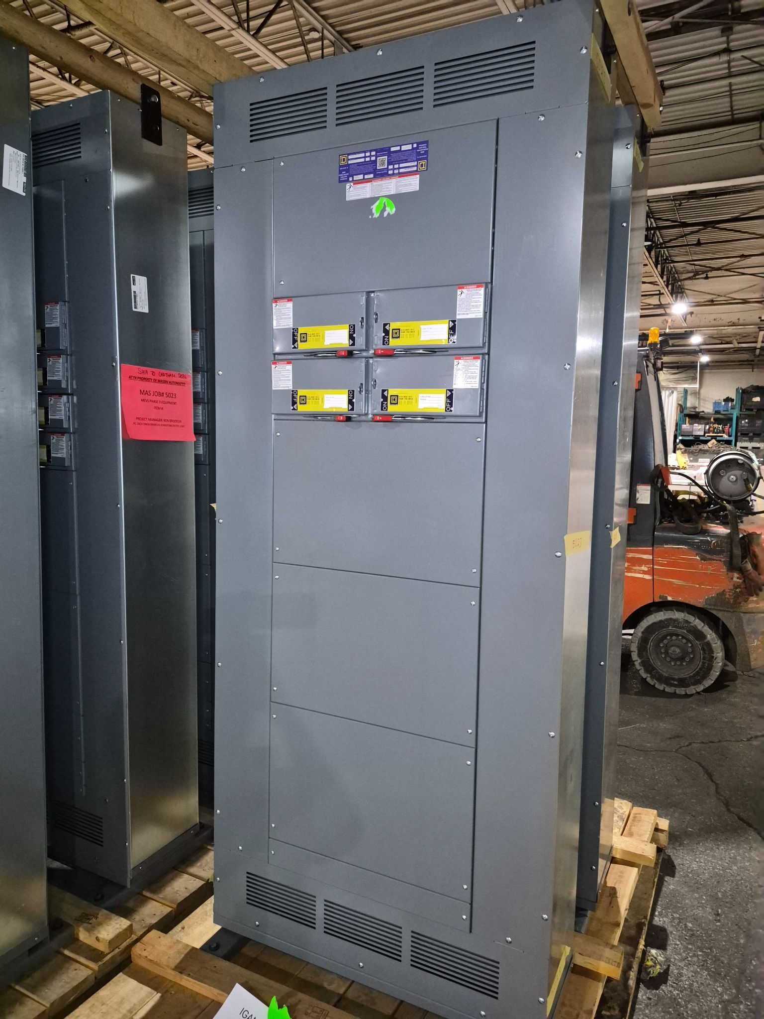 SQUARE D 400A QMB Panelboard 480Y/277V (4X100A) NEW 0