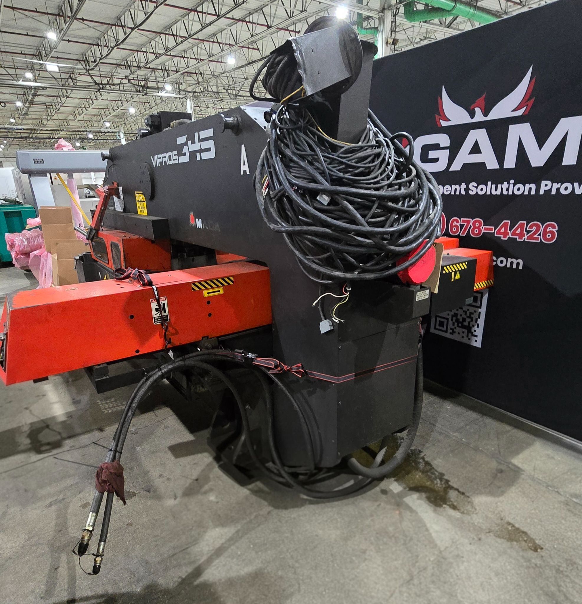 Amada VIPROS 345 CNC Turret Punch Press with AMADAN-OP-C & Yuken Hydraulic Unit USED 8