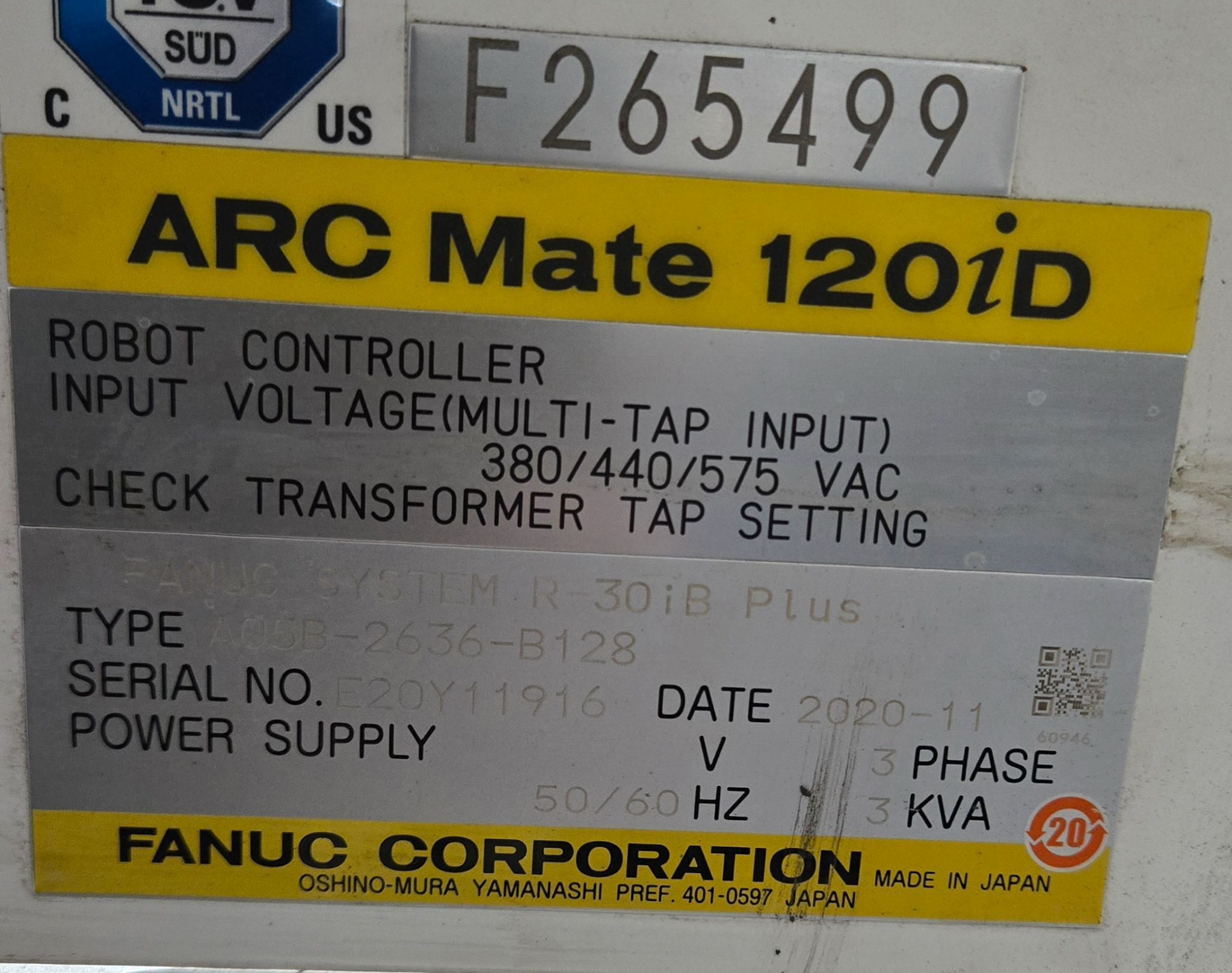 Fanuc Arc Mate 120iD Complete with R-30iB Plus Controller and TPS 400i Weld System - USED 21