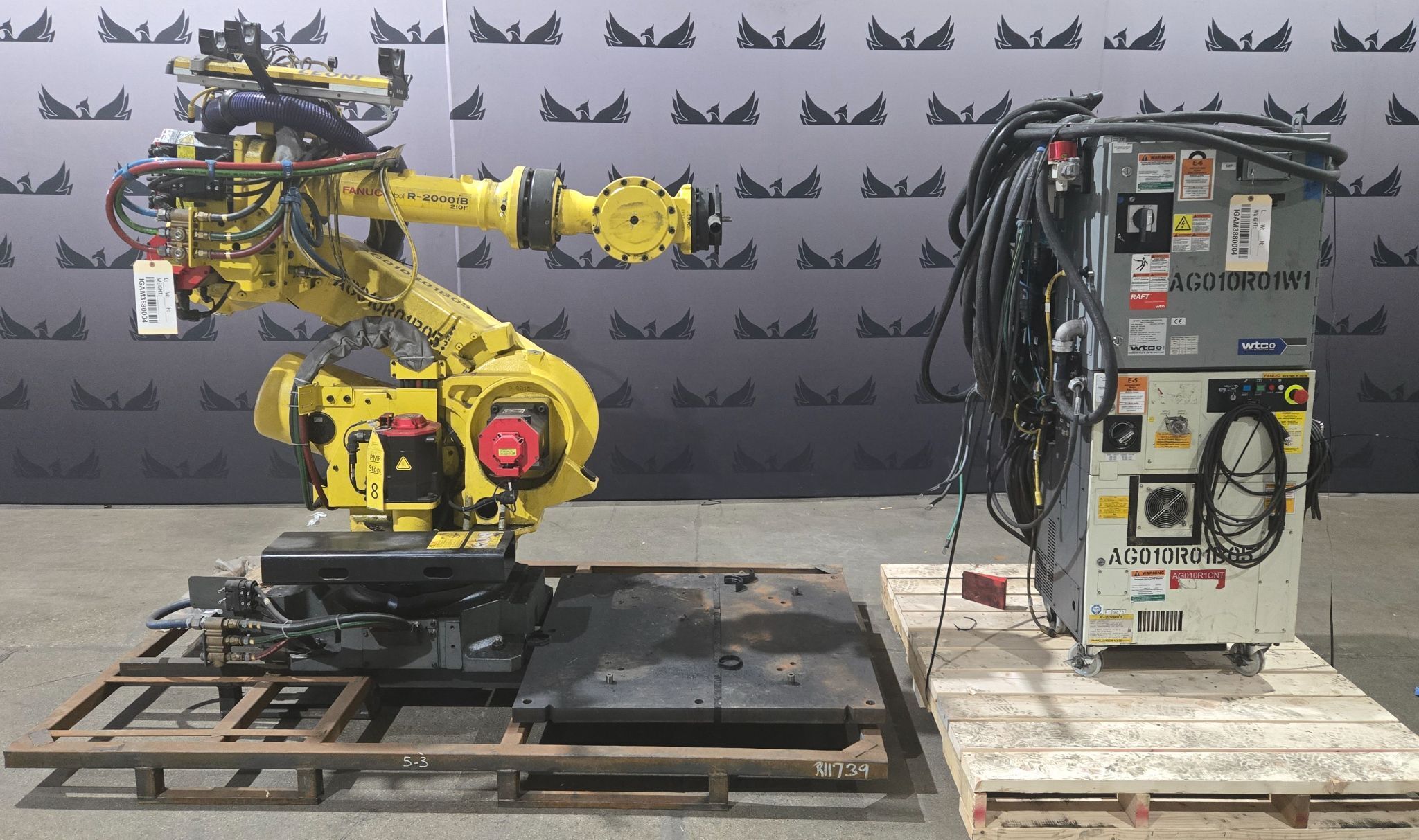 FANUC R-2000iB/210F Complete with R-30iB Controller & WTC Weld Controls USED 0