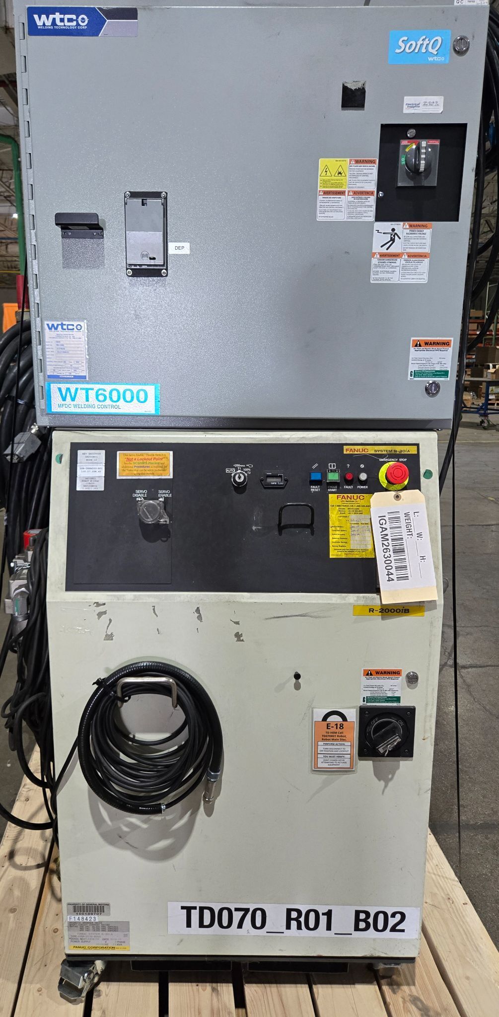 FANUC R-2000iB/210F Complete with R-30iA Controller & WTC Gen 6 MFDC Inverter USED 13