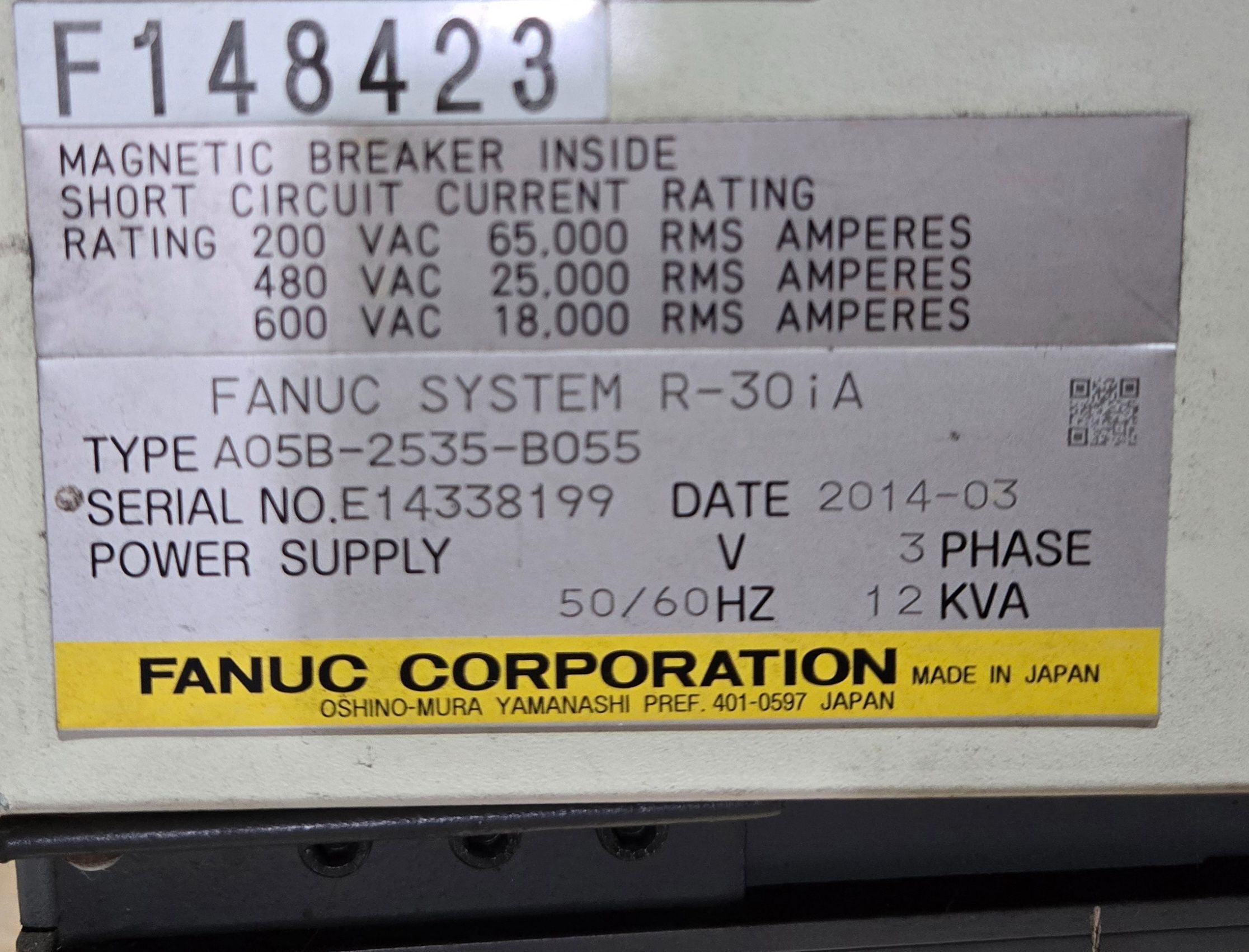 FANUC R-2000iB/210F Complete with R-30iA Controller & WTC Gen 6 MFDC Inverter USED 17