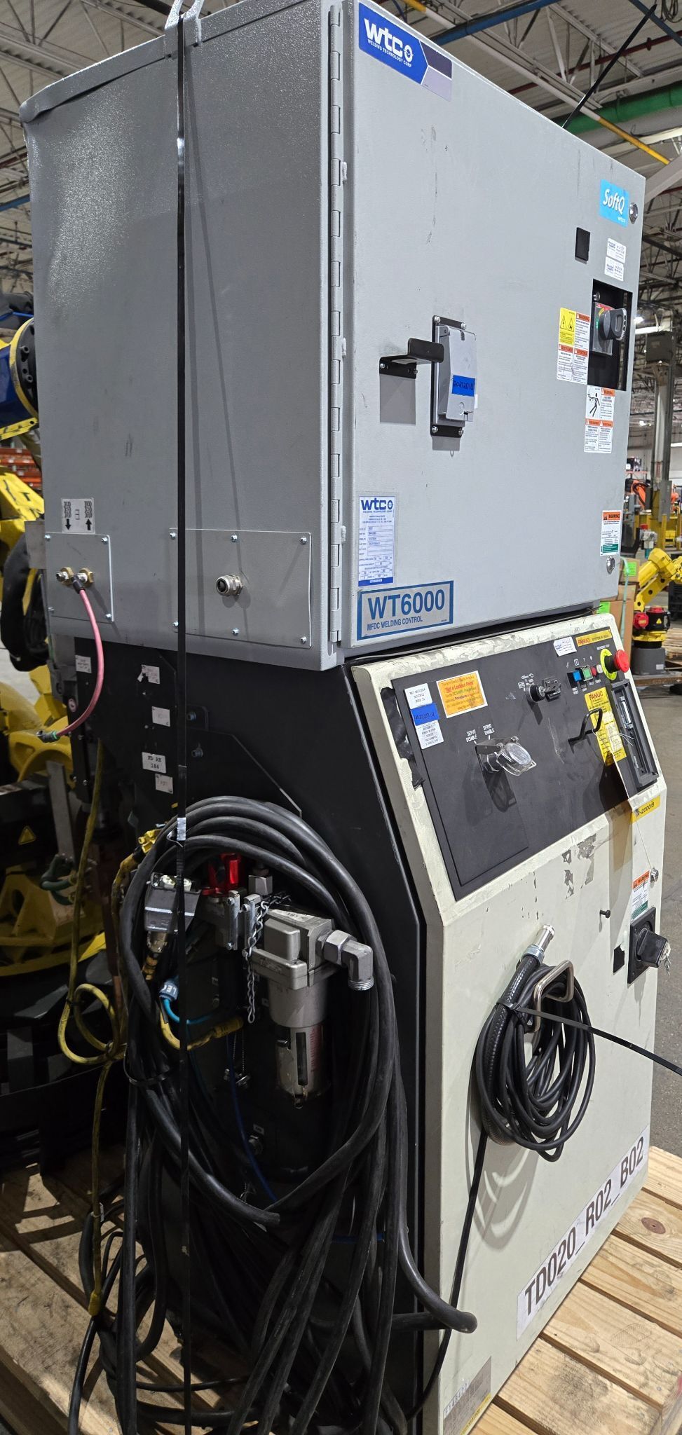 FANUC R-2000iB/210F Complete with R-30iA Controller & WTC WT6000 MFDC Inverter - USED 12