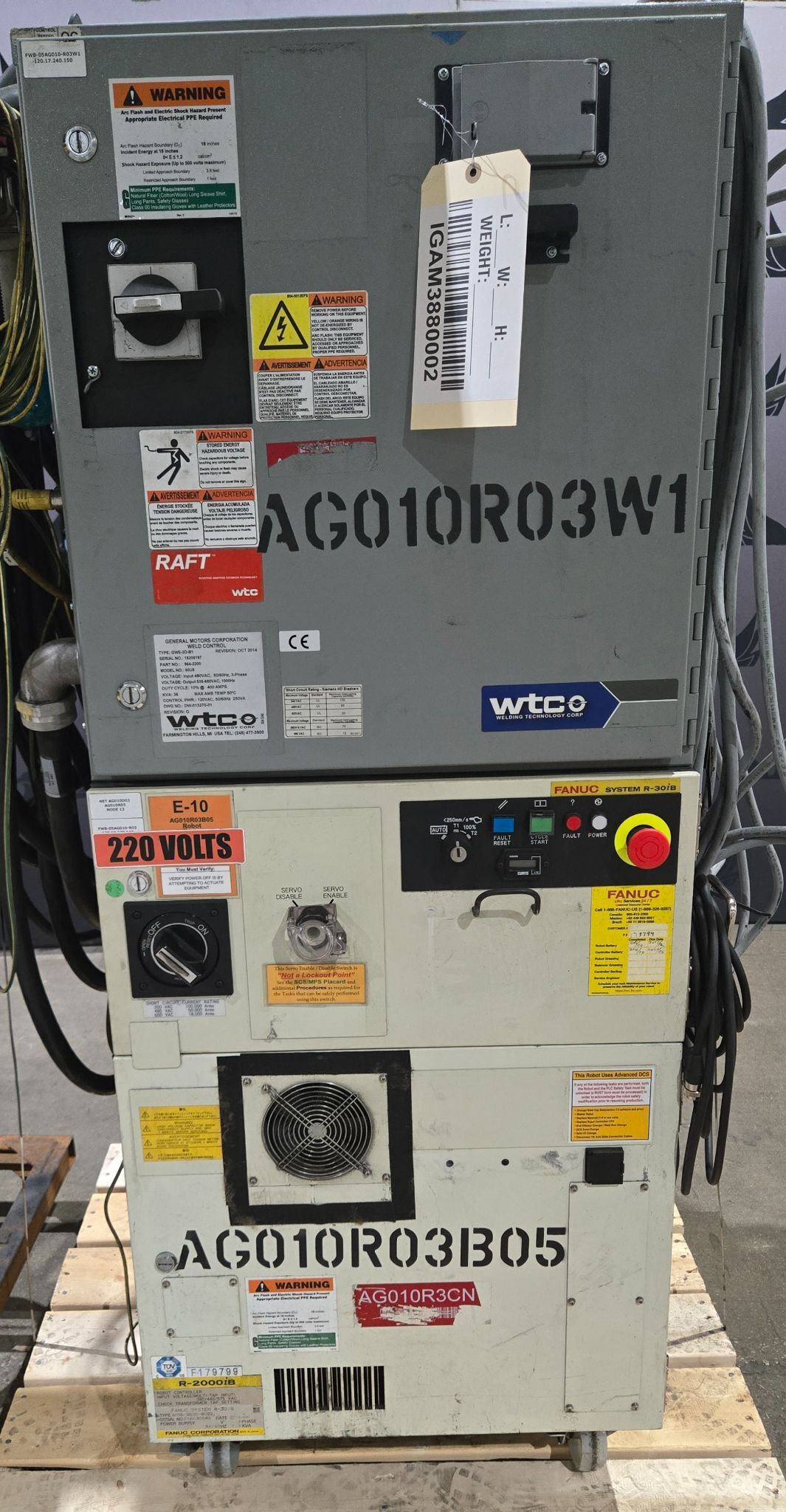 FANUC R-2000iB/210F Complete with R-30iB Controller & WTC Weld Controls USED 11