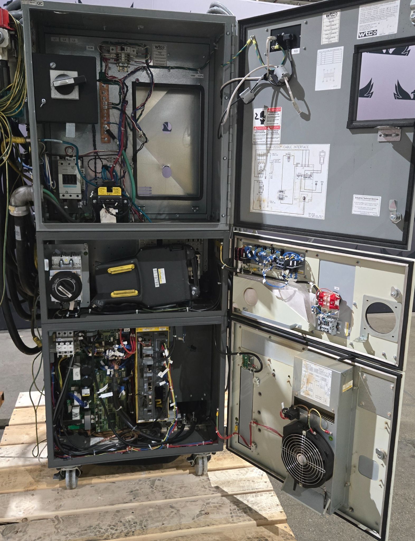 FANUC R-2000iB/210F Complete with R-30iB Controller & WTC Weld Controls USED 12