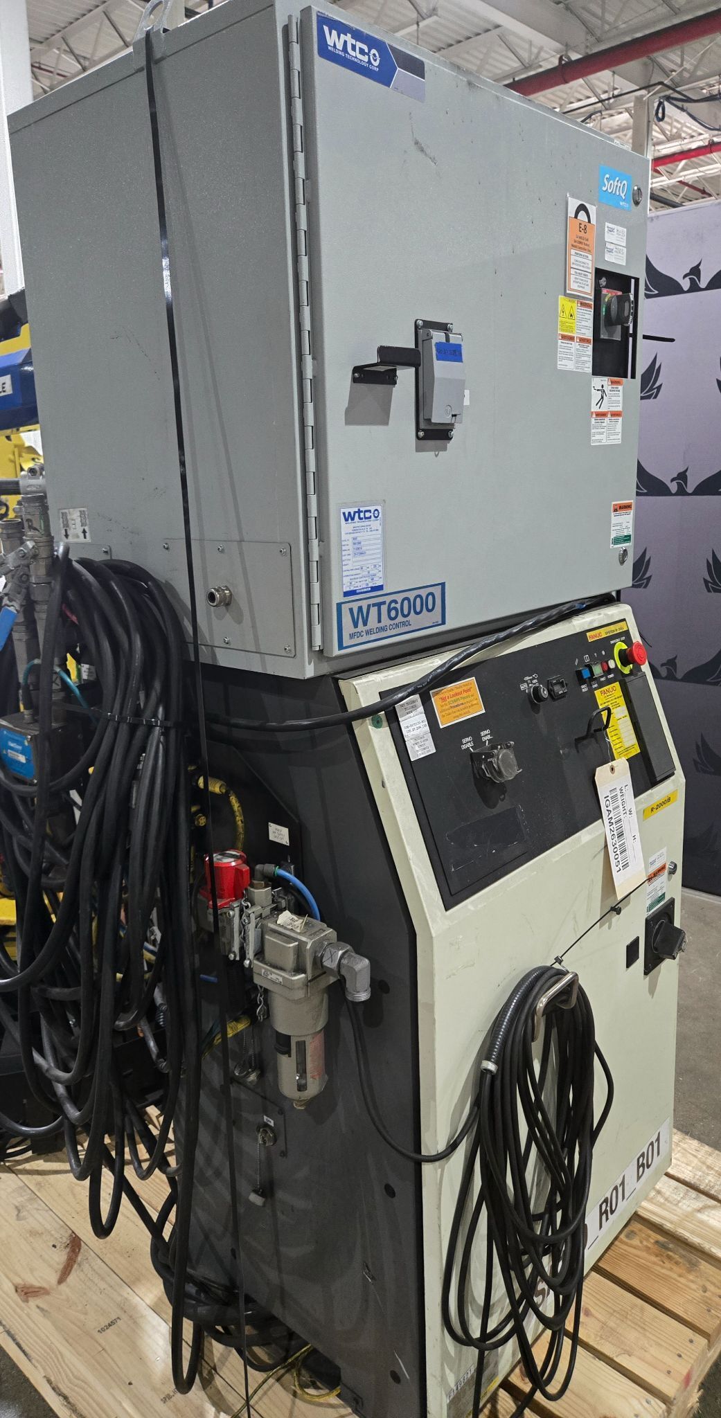 FANUC R-2000iB/210F Complete with R-30iA Controller & WTC WT6000 MFDC Inverter USED 11