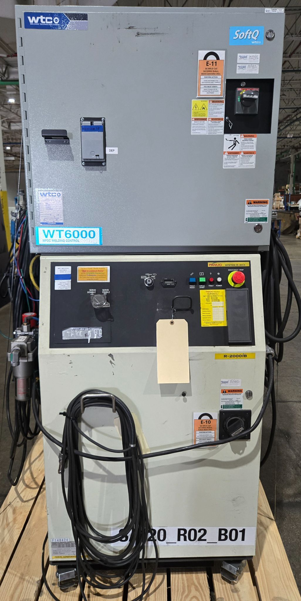 Fanuc R-2000iB/210F Complete with R-30iA Controller & WTC MFDC Inverter USED 13