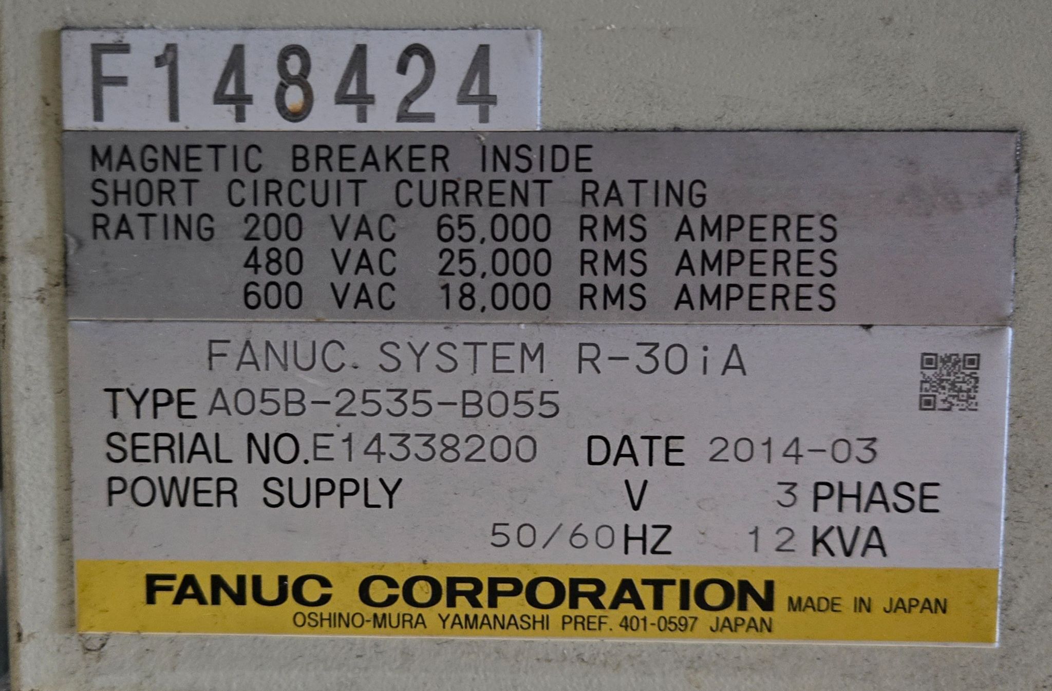 Fanuc R-2000iB/210F Complete with R-30iA Controller & WTC MFDC Inverter USED 17