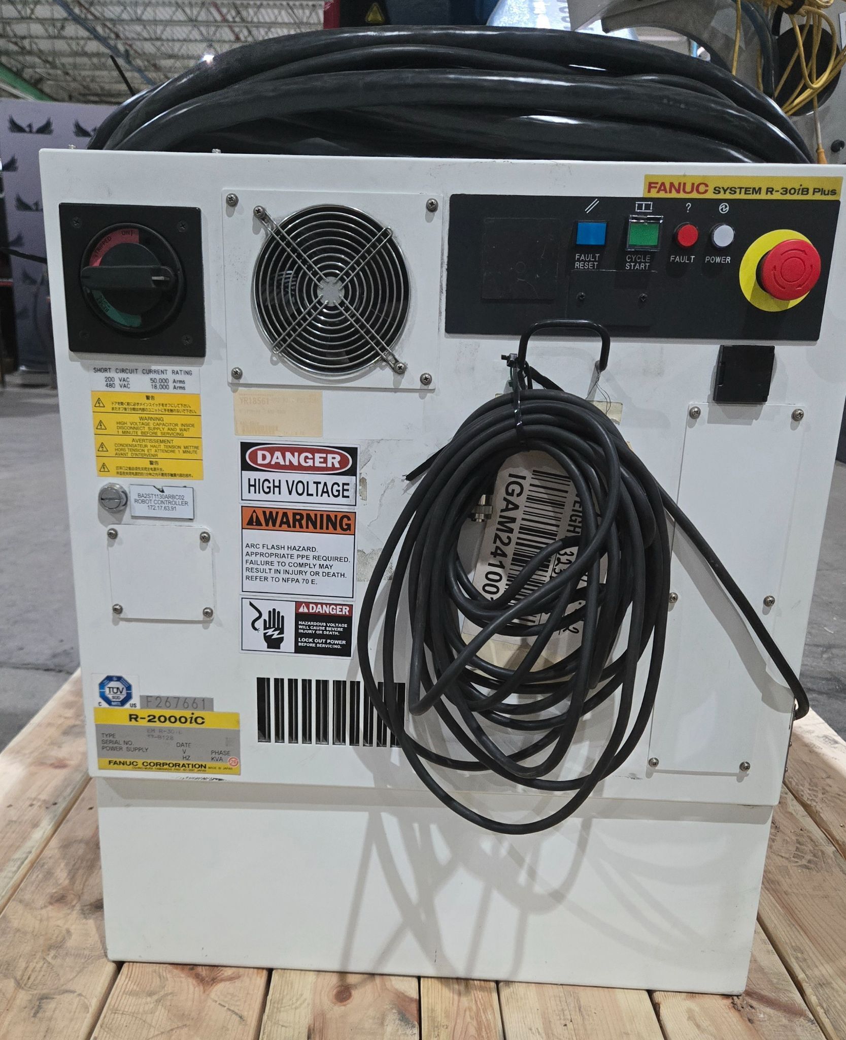 FANUC R‑2000iC/270F Robot w/ R‑30iB PLUS Controls & Spot Welding EOAT USED 28