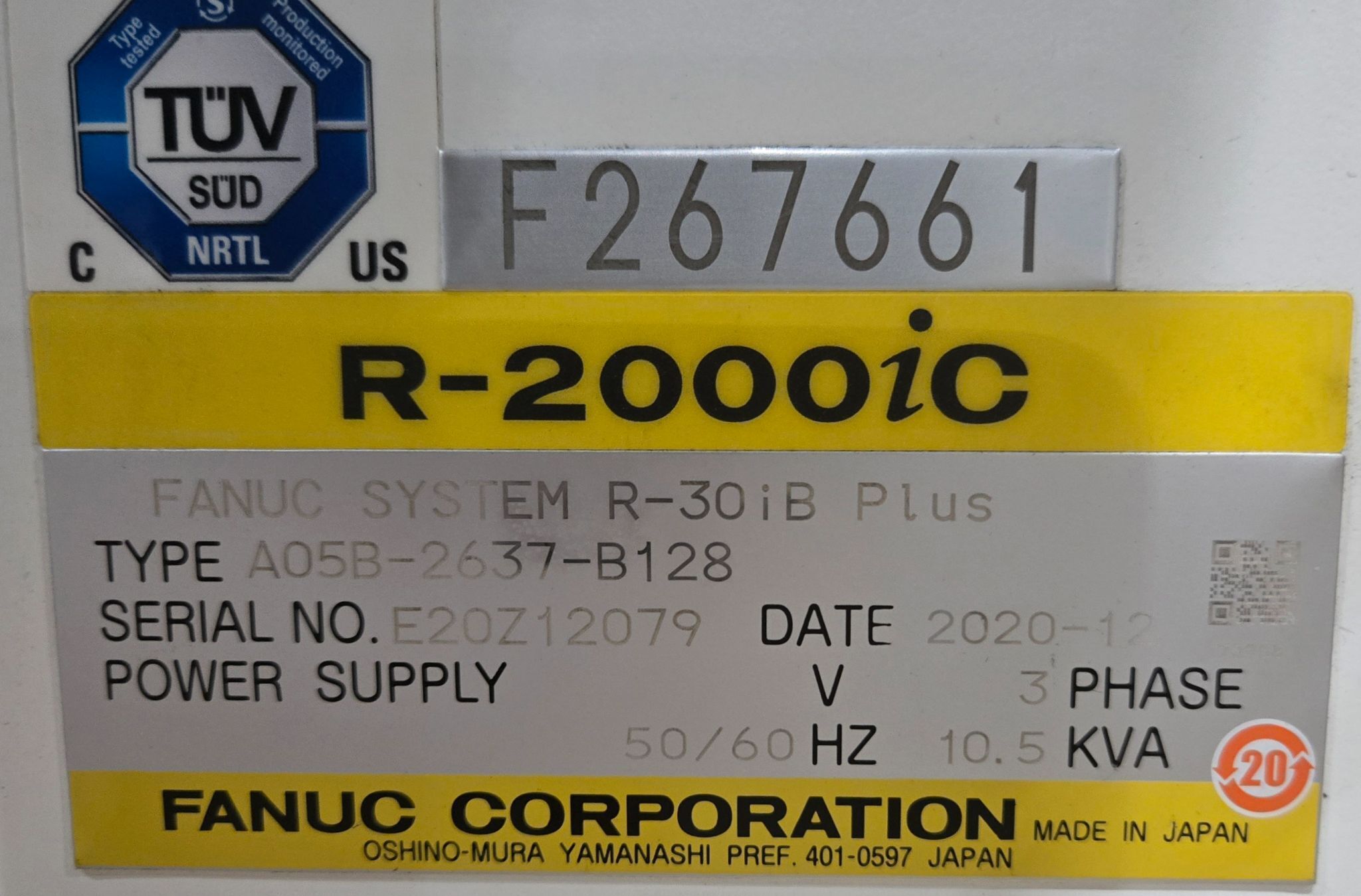 FANUC R‑2000iC/270F Robot w/ R‑30iB PLUS Controls & Spot Welding EOAT USED 31