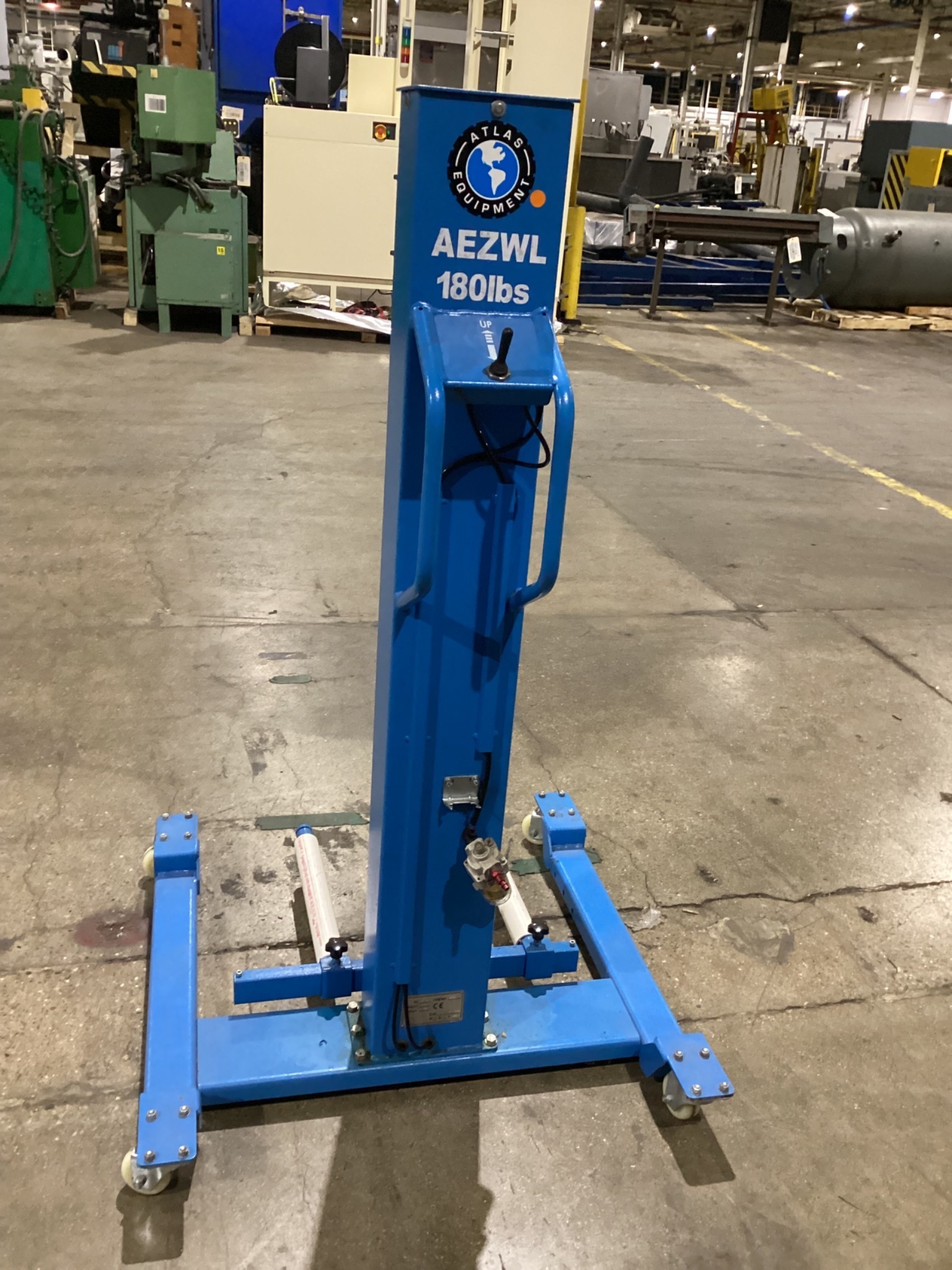 Atlas Equipment AEZWL 180 lb Pneumatic Wheel Lift Cart USED 0