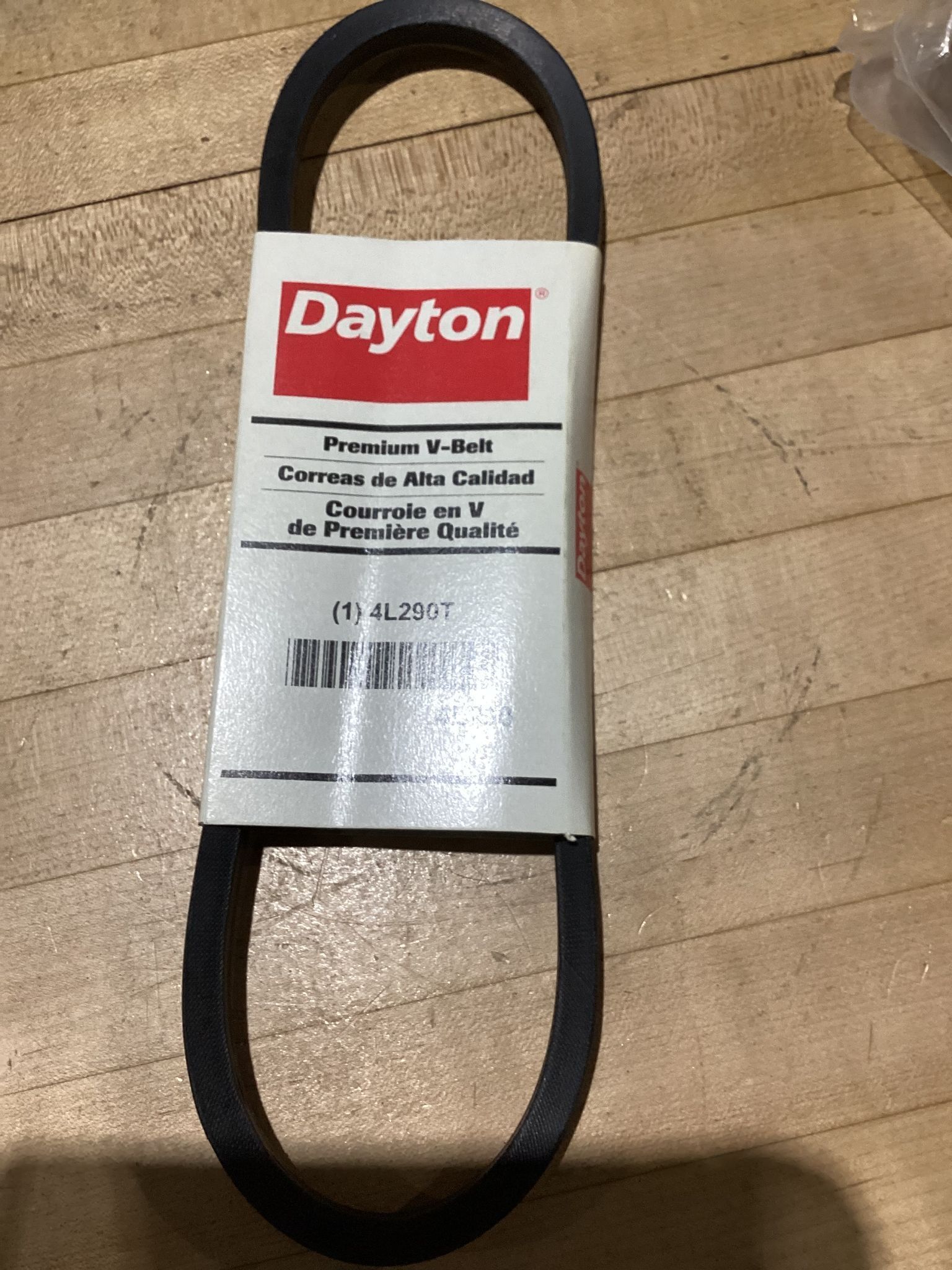 DAYTON 4L290T Premium V‑Belt NEW 1