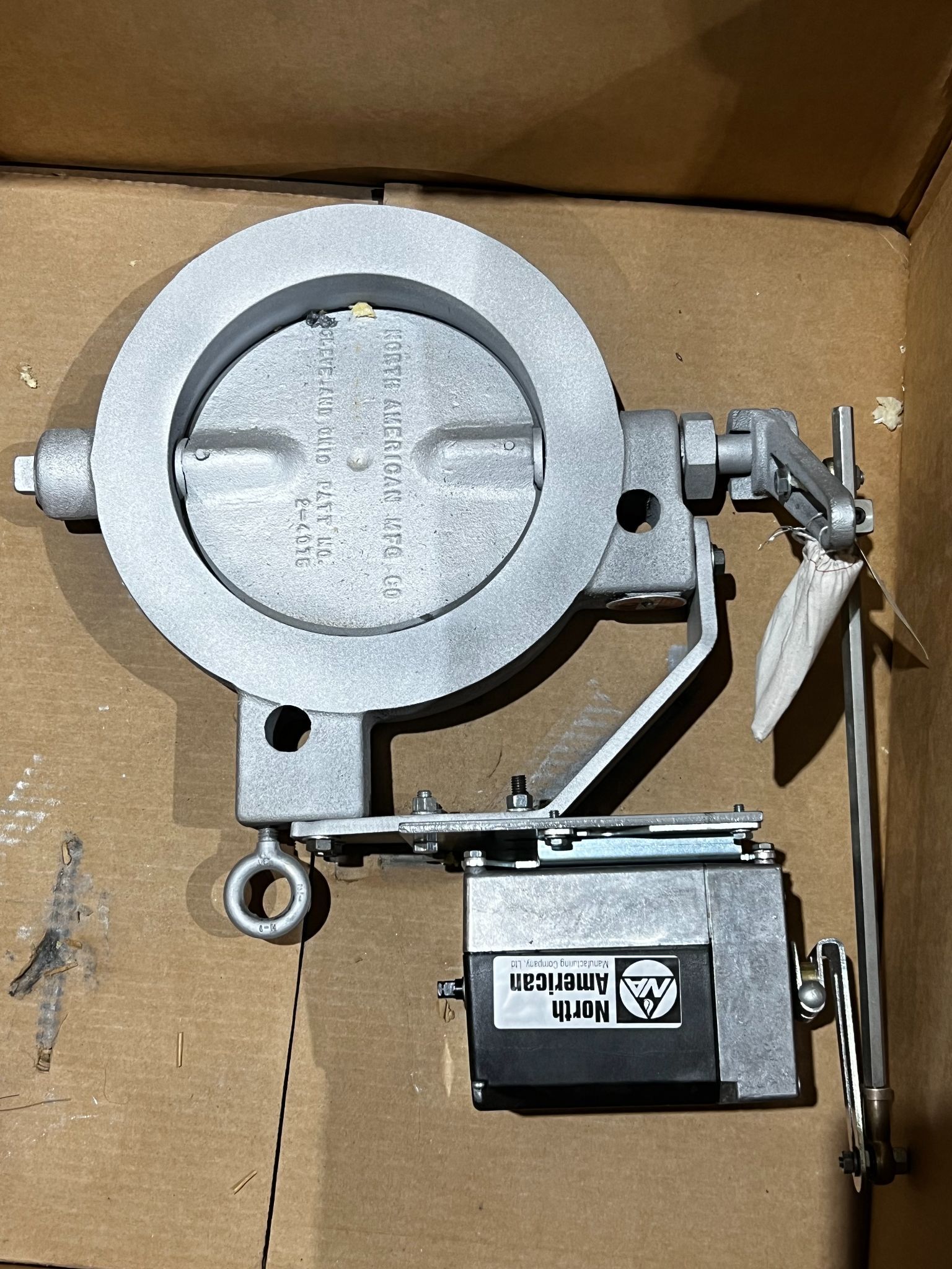 NORTH AMERICAN 1615-E Butterfly Valve & Actuator Assembly NEW 0