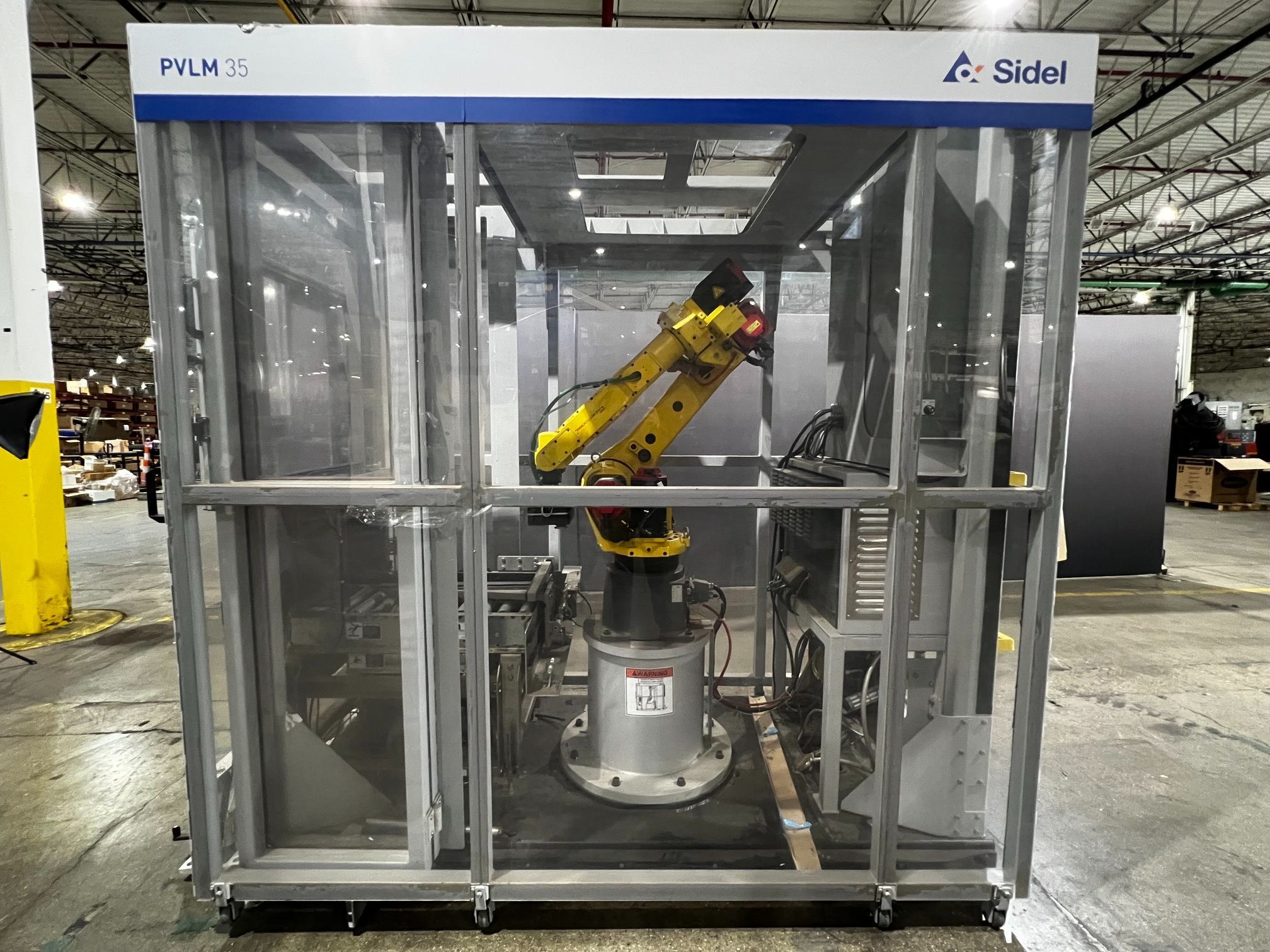 SIDEL PVLM35 Robotic Case Palletizer with FANUC M-20iA/35M Complete USED 0