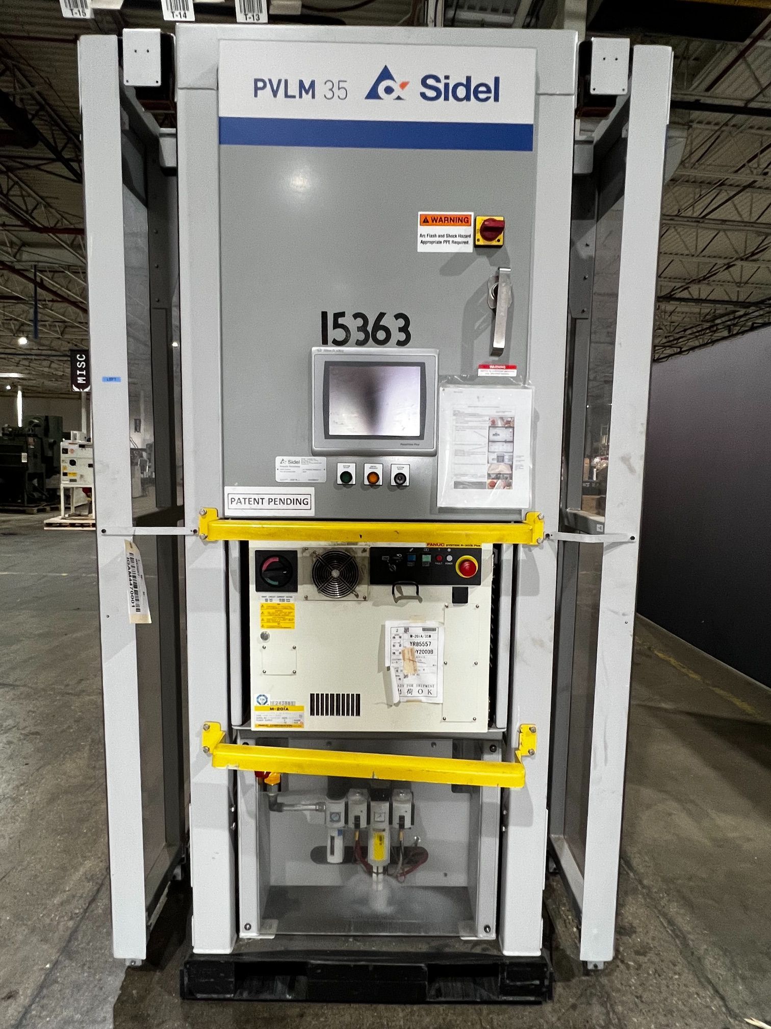 SIDEL PVLM35 Robotic Case Palletizer with FANUC M-20iA/35M Complete USED 1