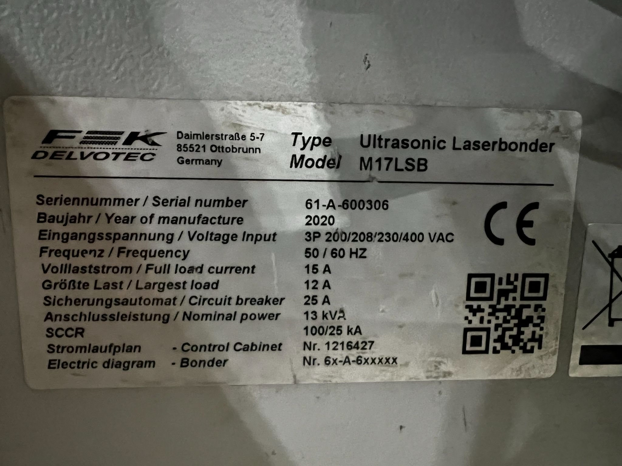 F&K DELVOTEC M17LSB Ultrasonic Laser Wire Bonder With Control Cabinet USED 7