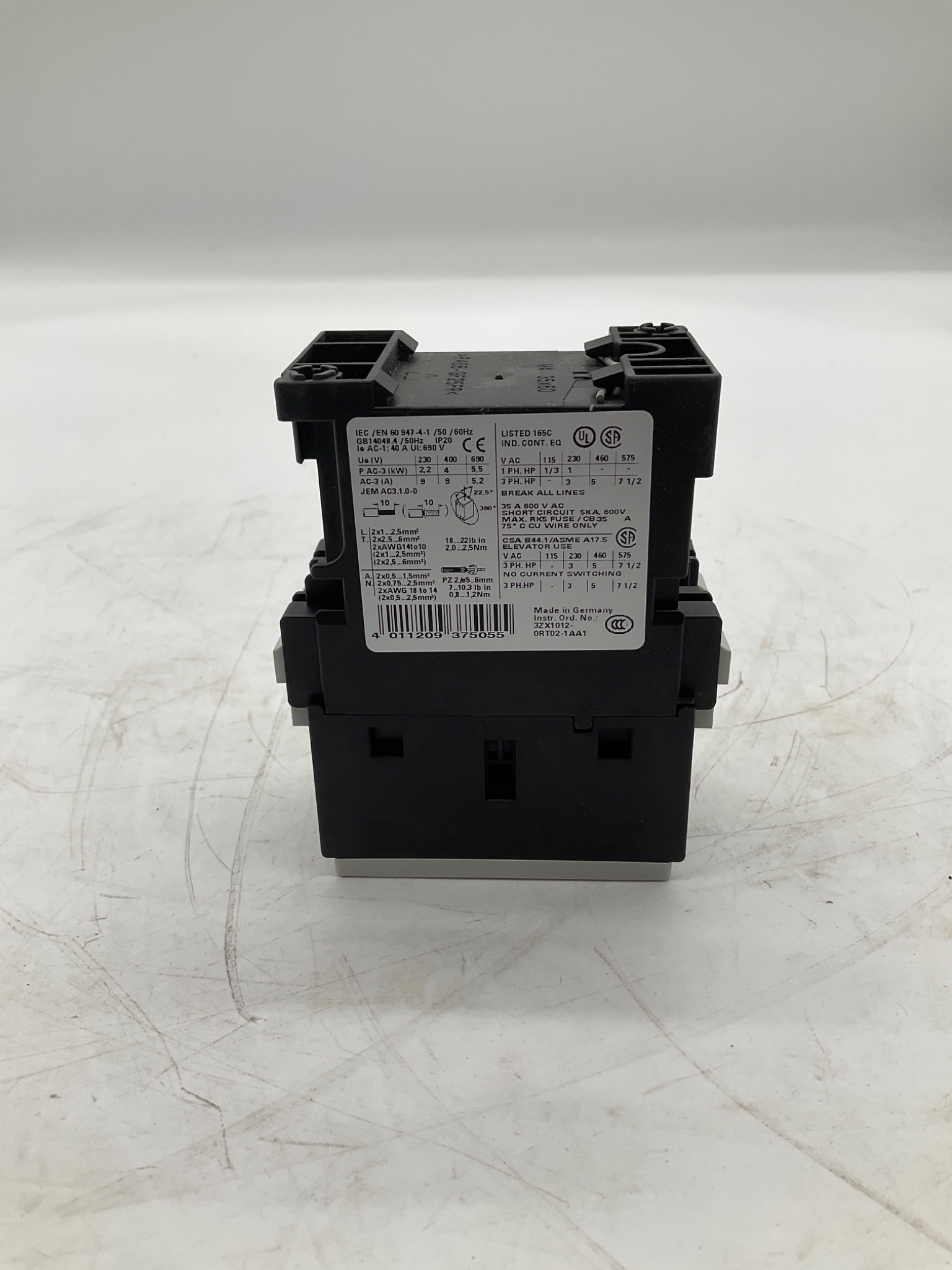SIEMENS 3RT1023-1BB40 SIRIUS Contactor 9A 24VDC 1NO NEW 2