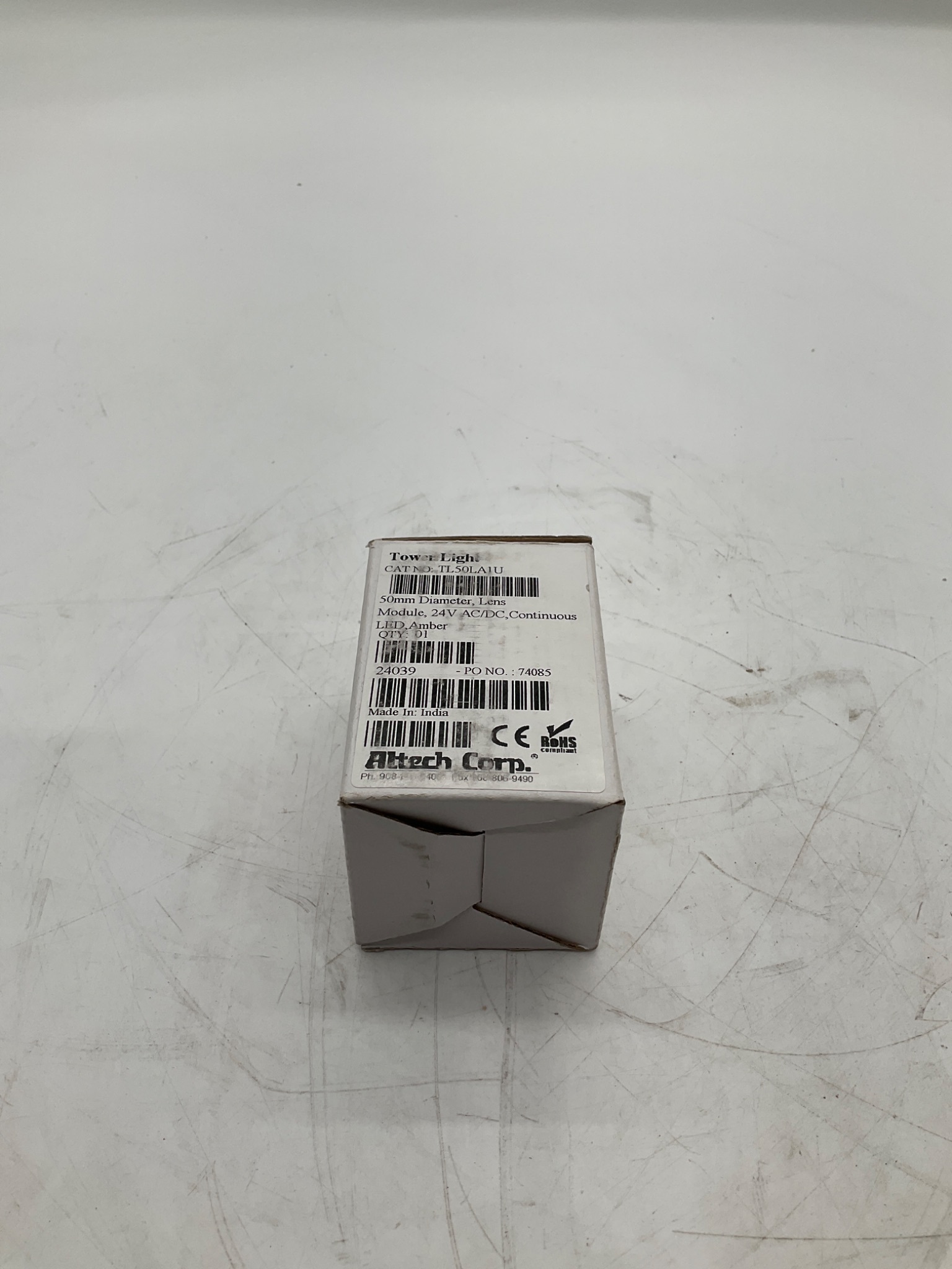 ALTECH CORP TL50LA1U Tower Light LED Amber 24VAC/DC 50mm NEW 1