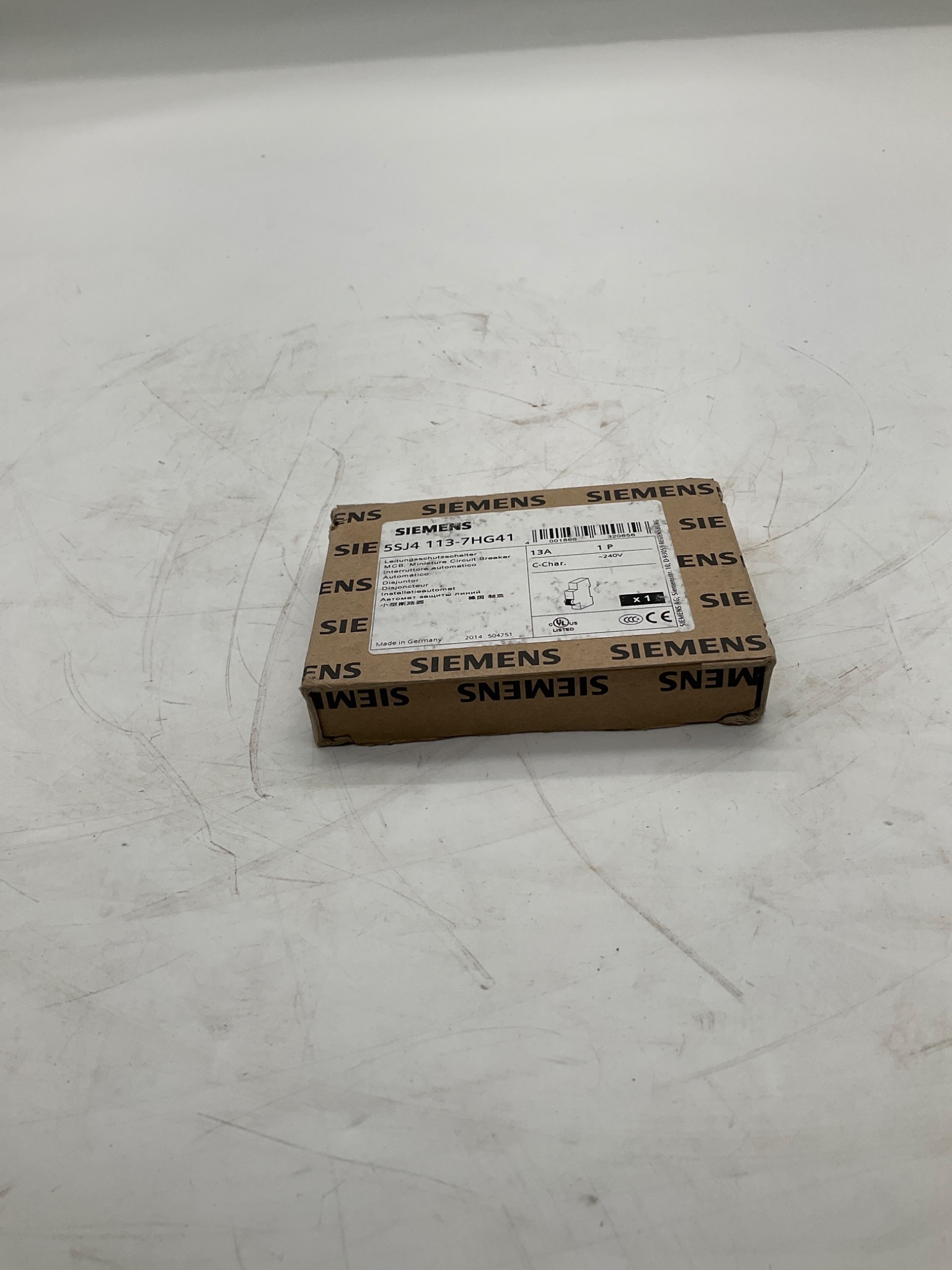 SIEMENS 5SJ4113-7HG41 Miniature Circuit Breaker 13A 1-Pole C Curve NEW 0