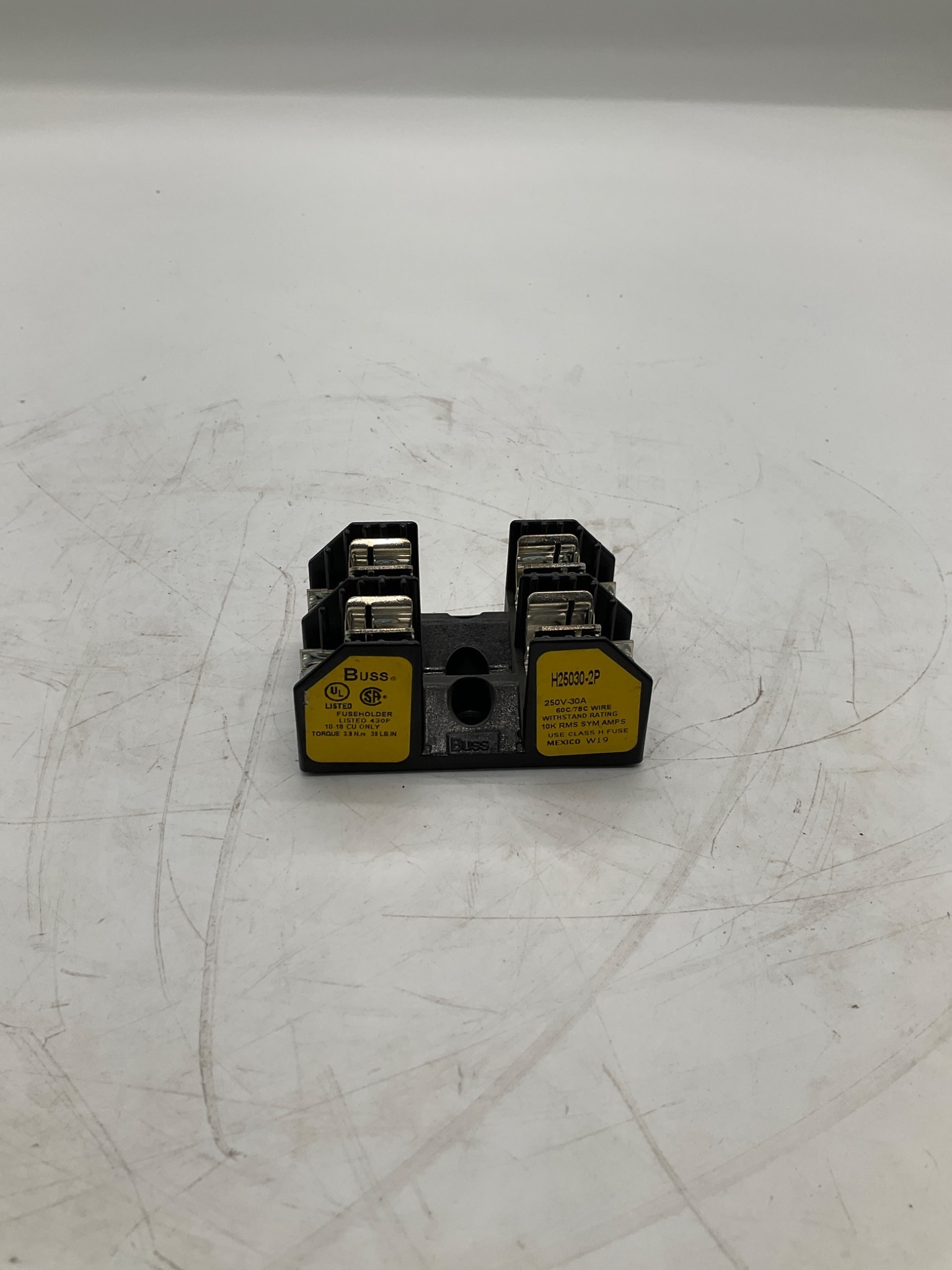 BUSSMANN H25030-2P Class H Fuse Holder 30A 250V 2-Pole NEW 0