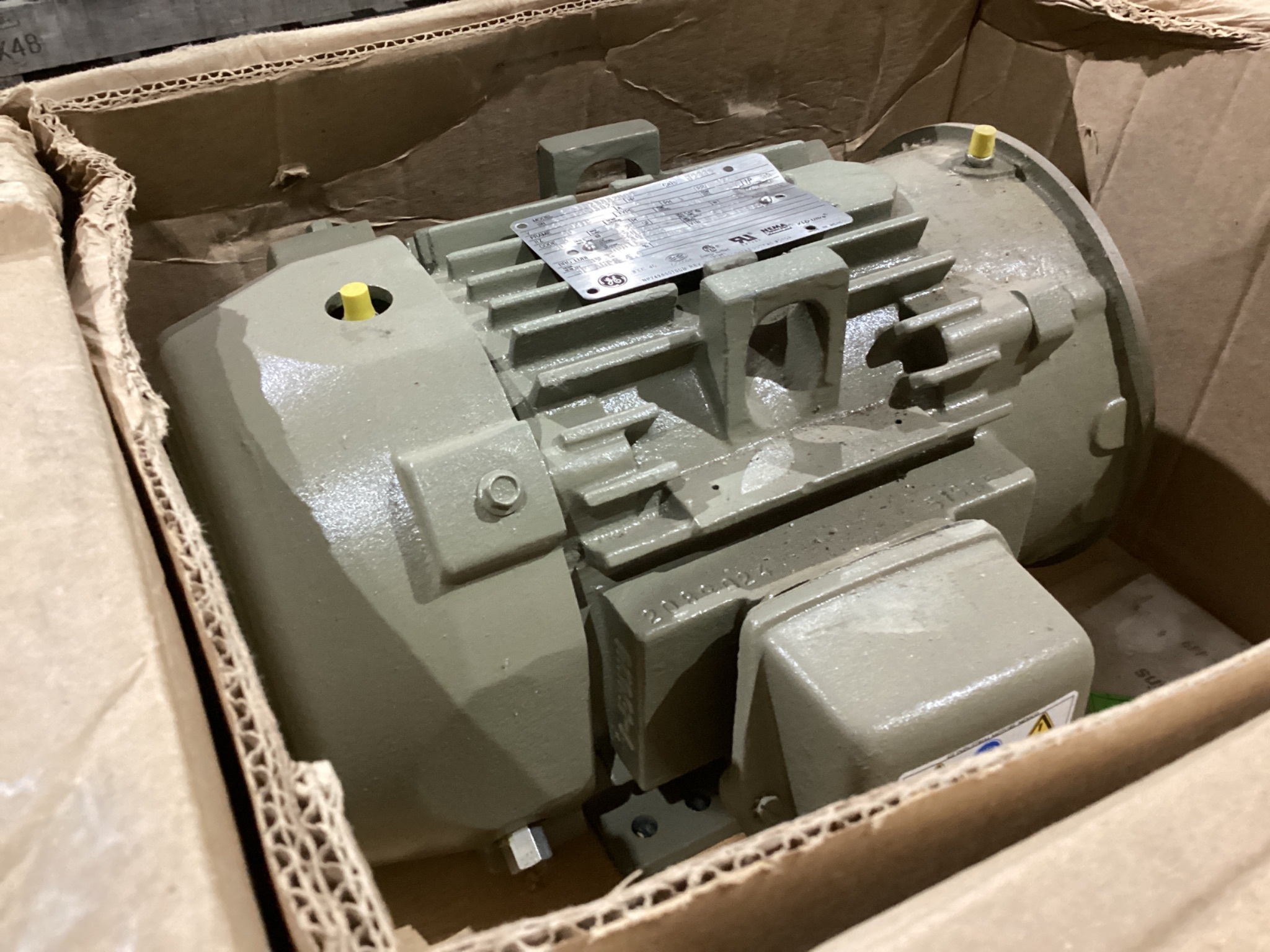 GENERAL ELECTRIC 5KS182SAA200D 3HP Severe Duty AC Motor 1765 RPM NEW 2