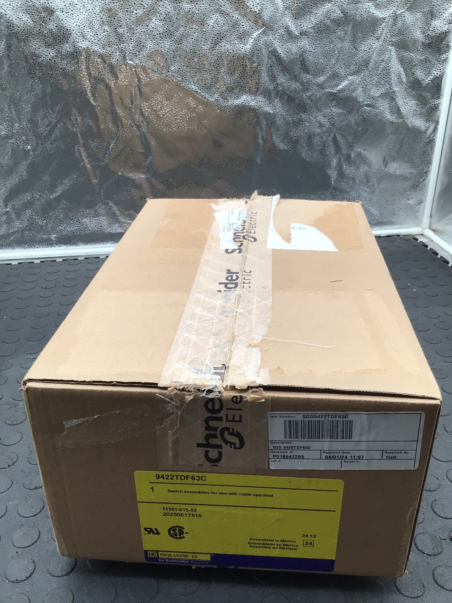 SQUARE D 9422TDF63C Cable Operated Switch Assembly NEW 0