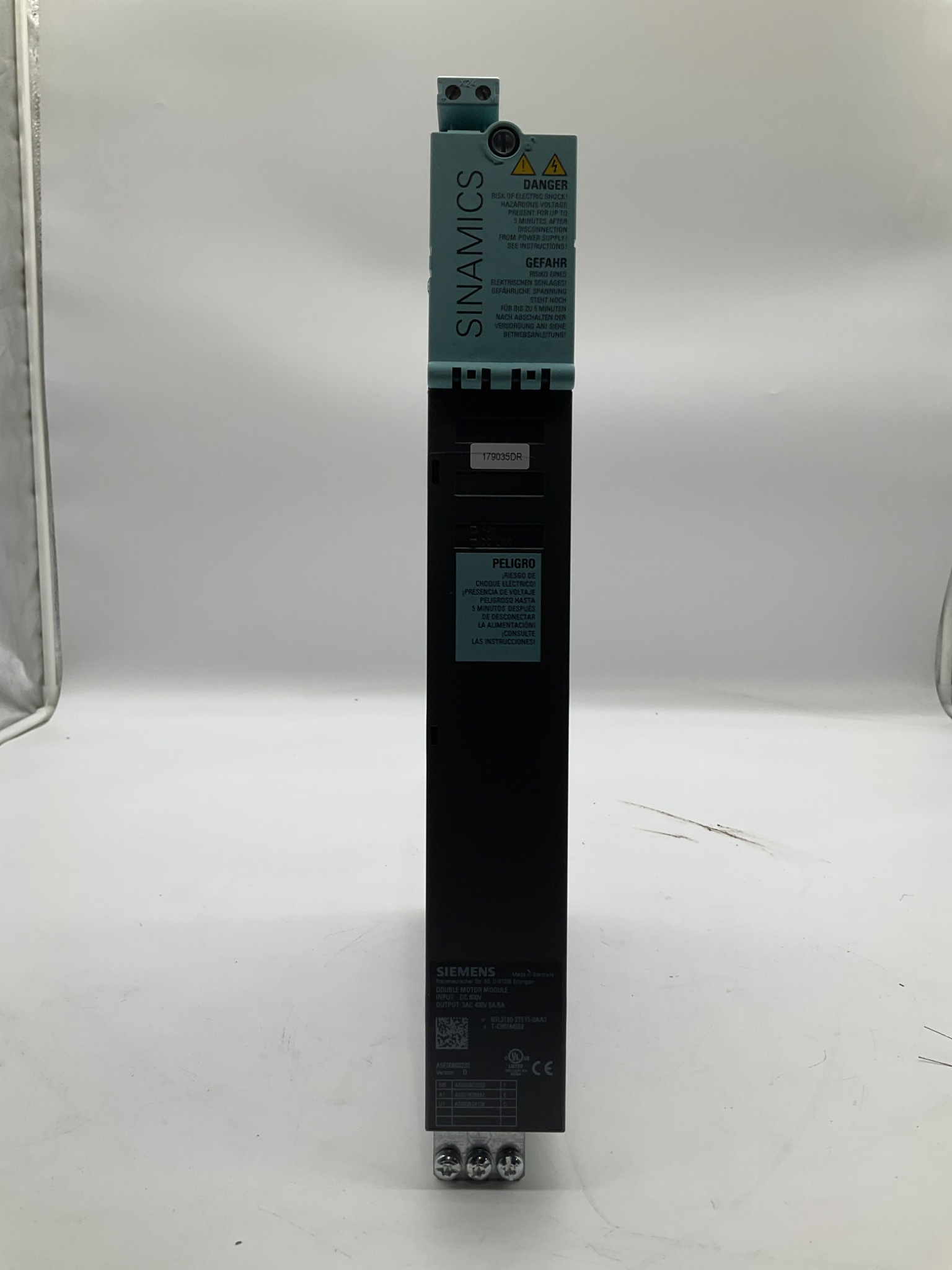 SIEMENS 6SL3120-2TE15-0AA3 SINAMICS Double Motor Module USED 6