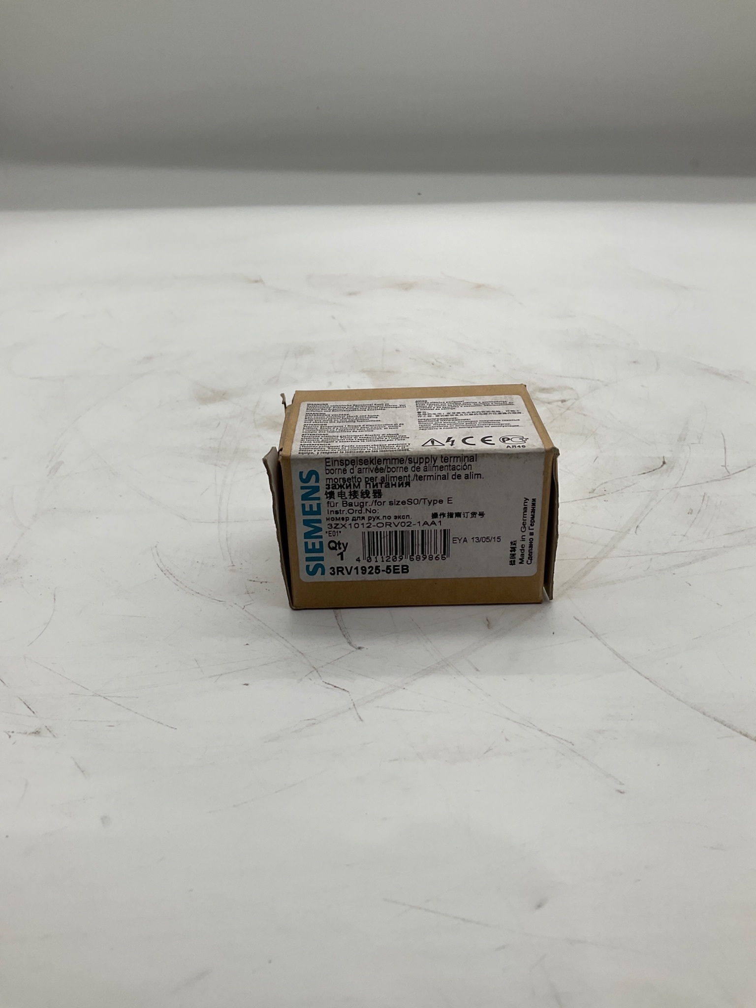 SIEMENS 3RV1925-5EB Supply Terminal NEW 1