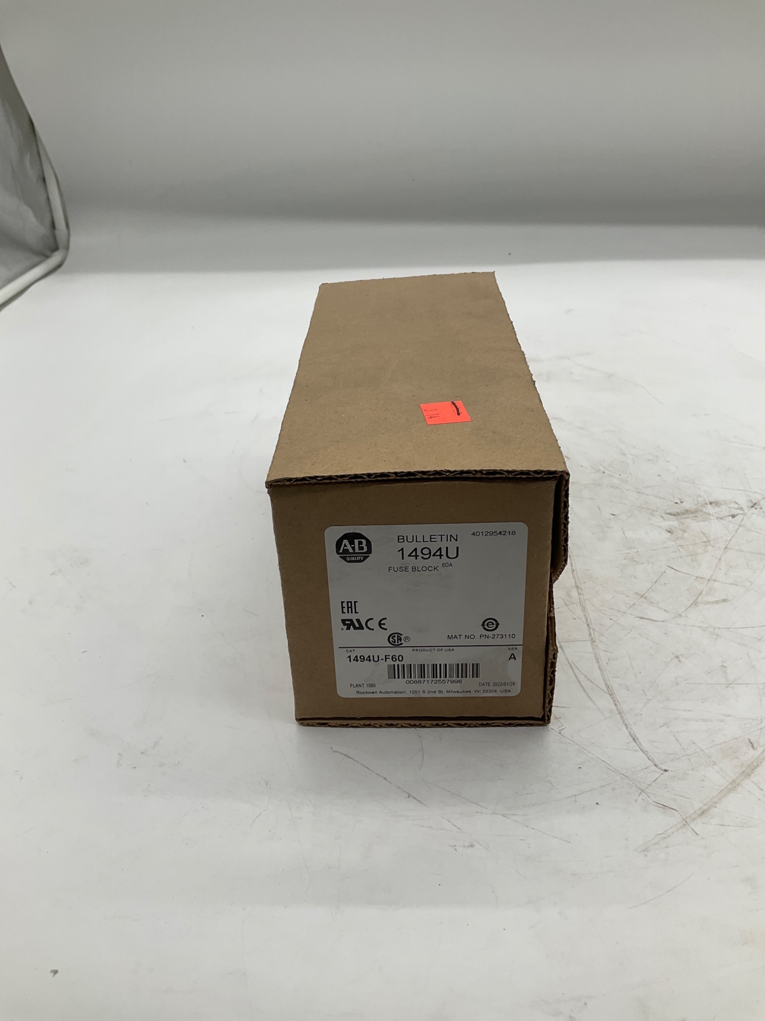 ALLEN-BRADLEY 1494U-F60 60A Fuse Block NEW 0