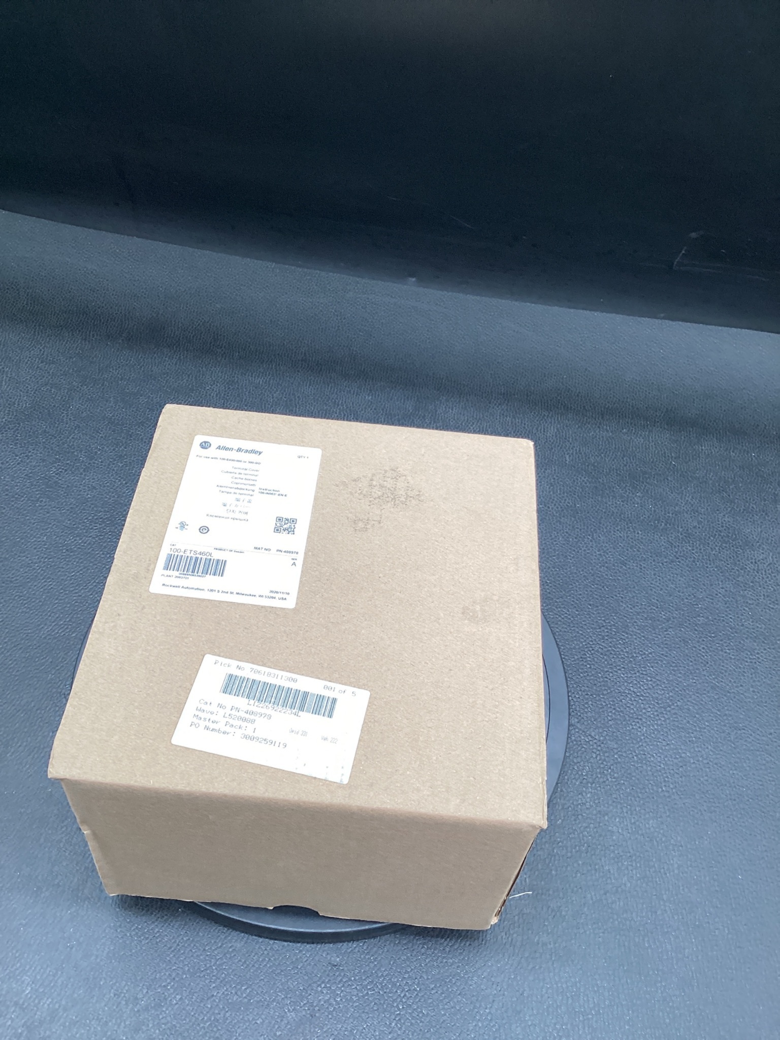 ALLEN-BRADLEY 100-ETS460L Terminal Cover for 100-E400/460 & 300-GG NEW 0
