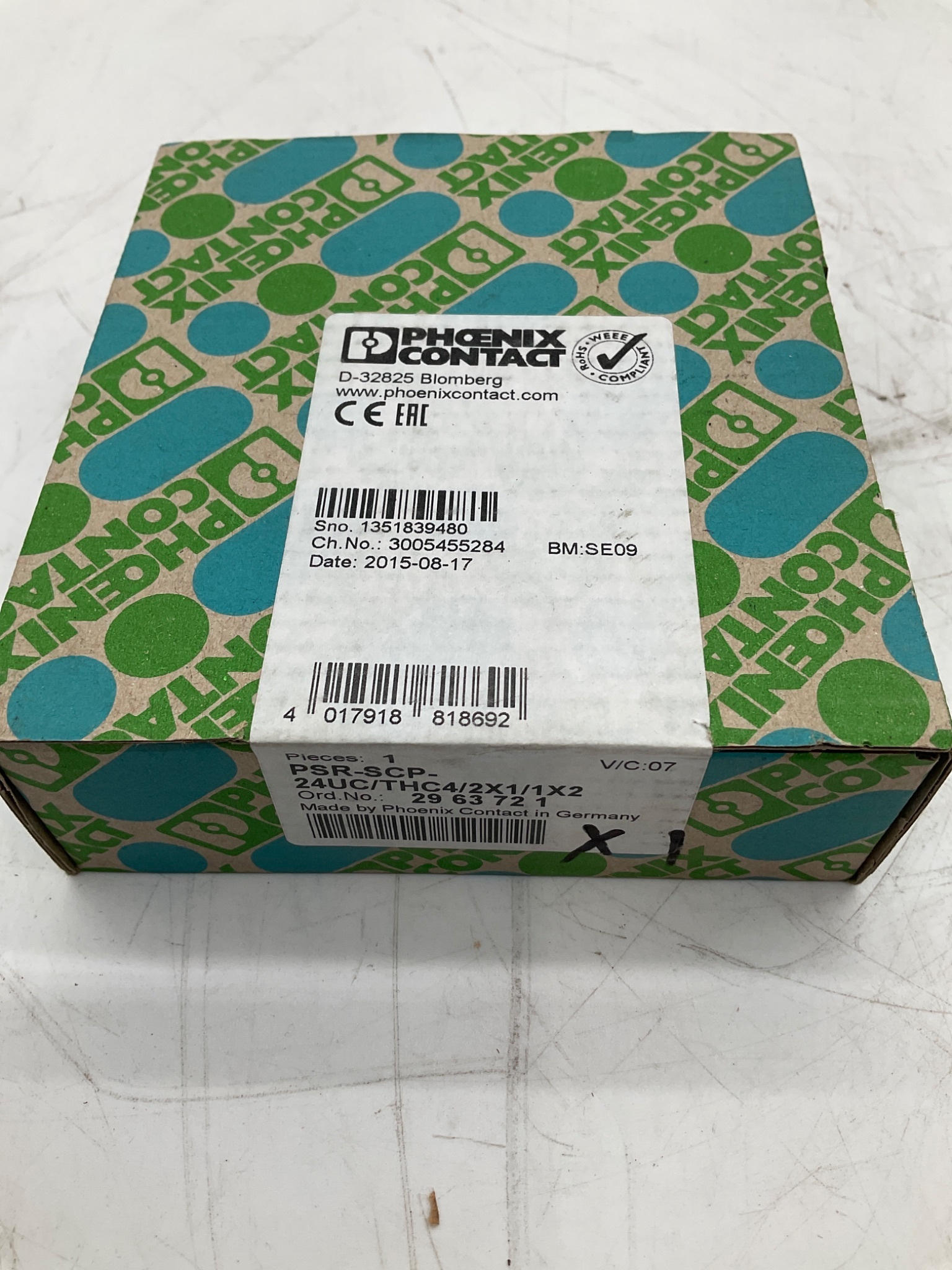 PHOENIX CONTACT PSR-SCP-24UC/THC4/2X1/1X2 Safety Relay NEW 0