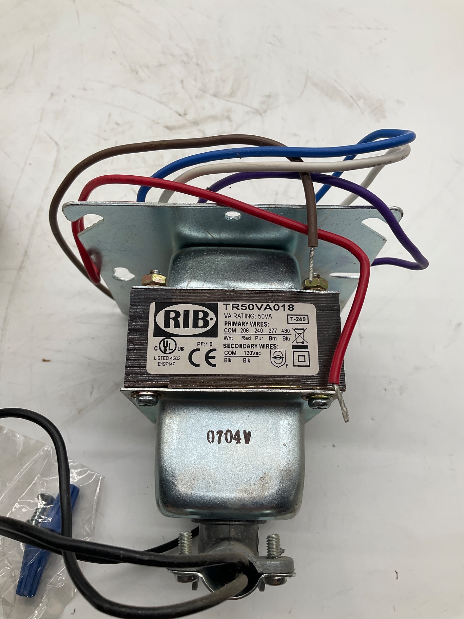 RIB TR50VA018 Multi-Tap Control Transformer 50VA 120VAC NEW 2