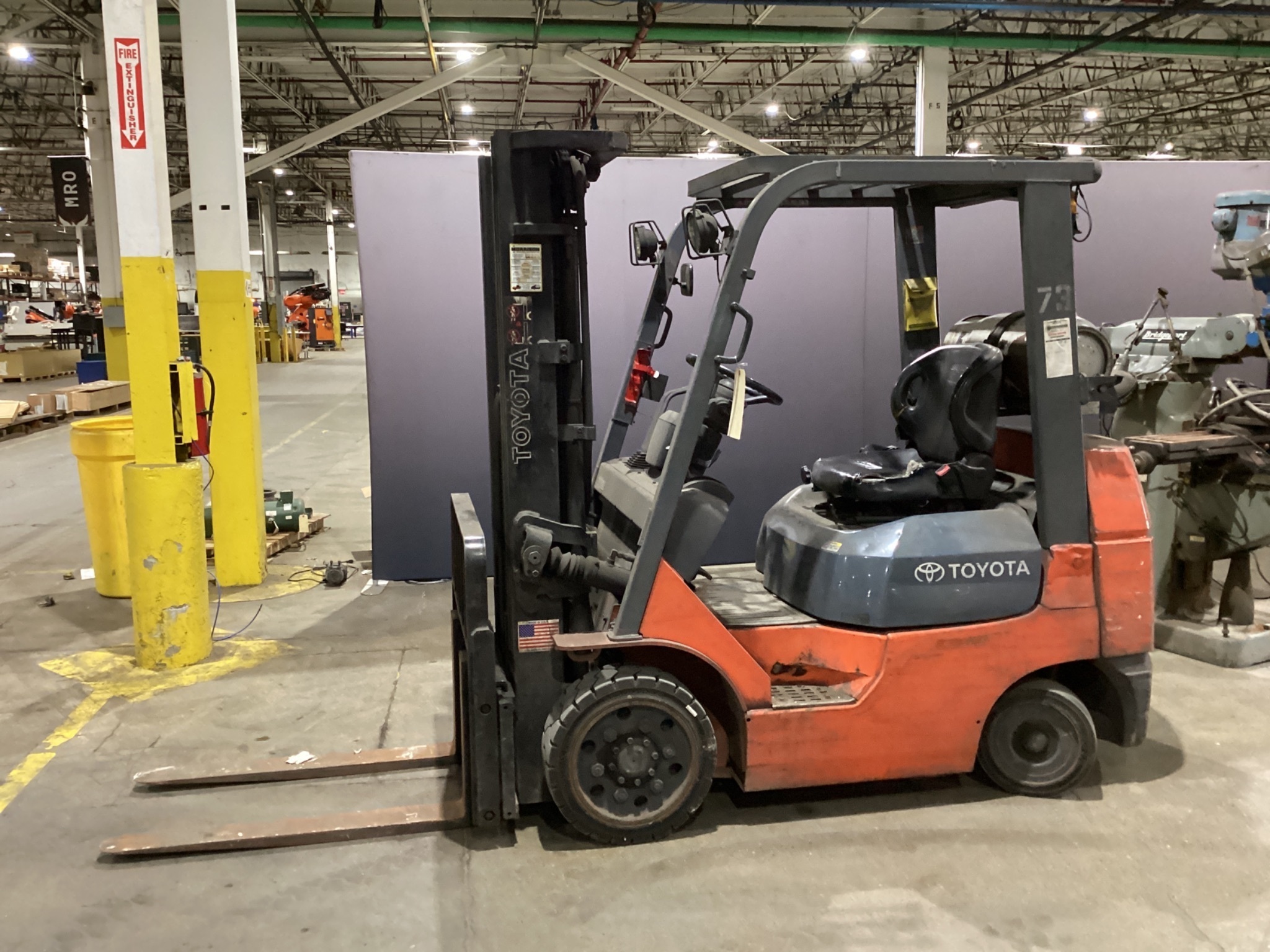 TOYOTA 7FGCU25 Forklift 5,000 lb Capacity 189 in Lift - USED 0