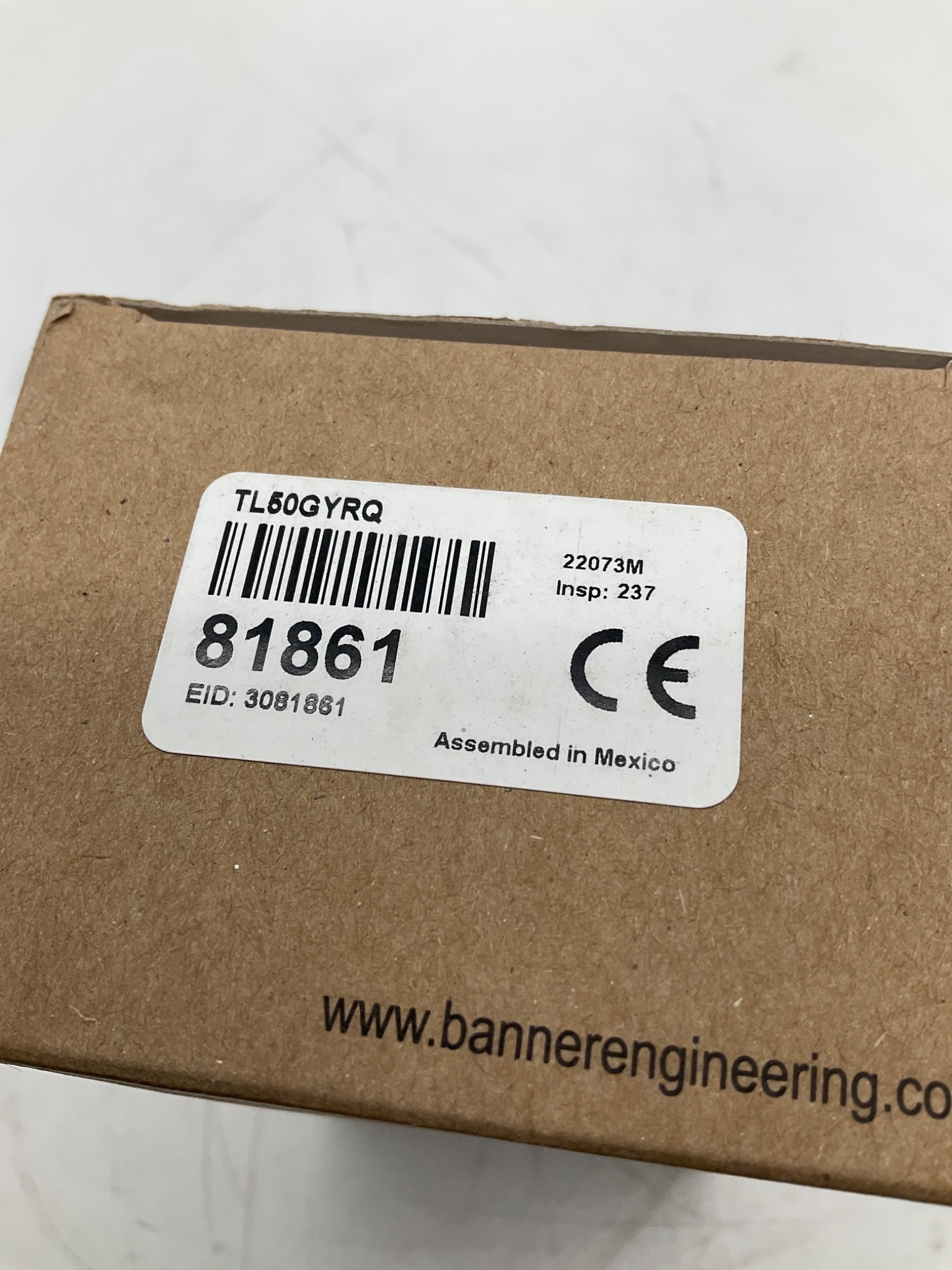 BANNER TL50GYRQ Tower Light Segment Green/Yellow/Red 24V NEW 3