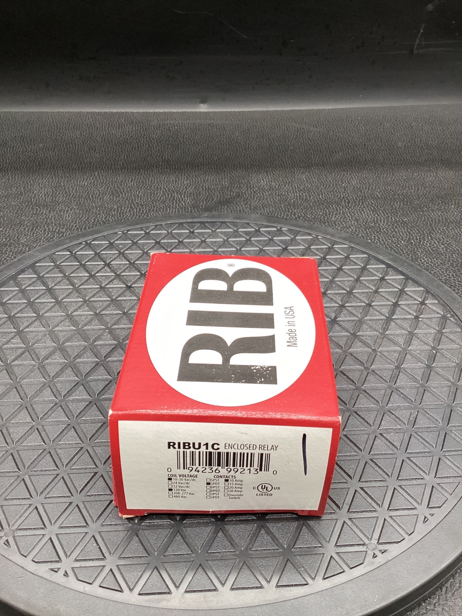 RIB RIBU1C Enclosed Relay Universal Coil SPDT 10A NEW 2