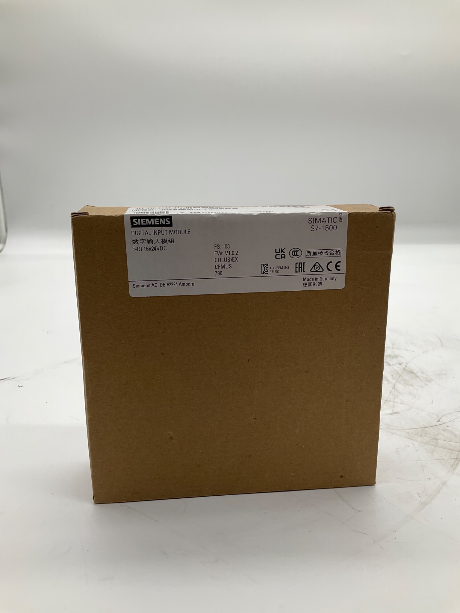 SIEMENS 6ES7526-1BH00-0AB0 SIMATIC S7-1500 F-DI 16x24VDC Digital Input Module NEW 0